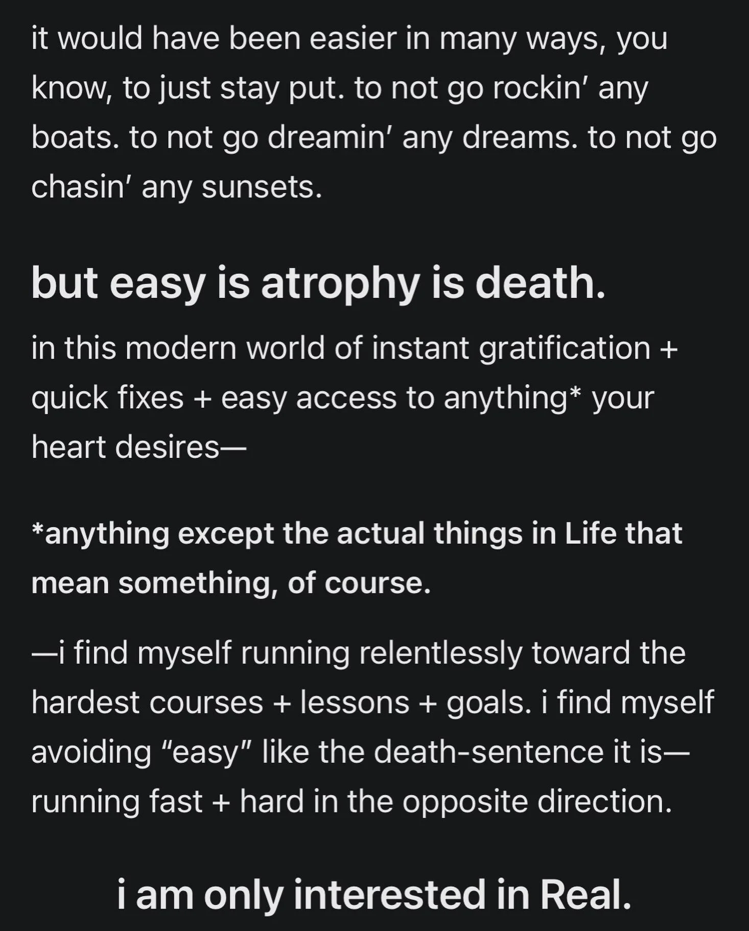 Excerpt from my latest substack article 🤍