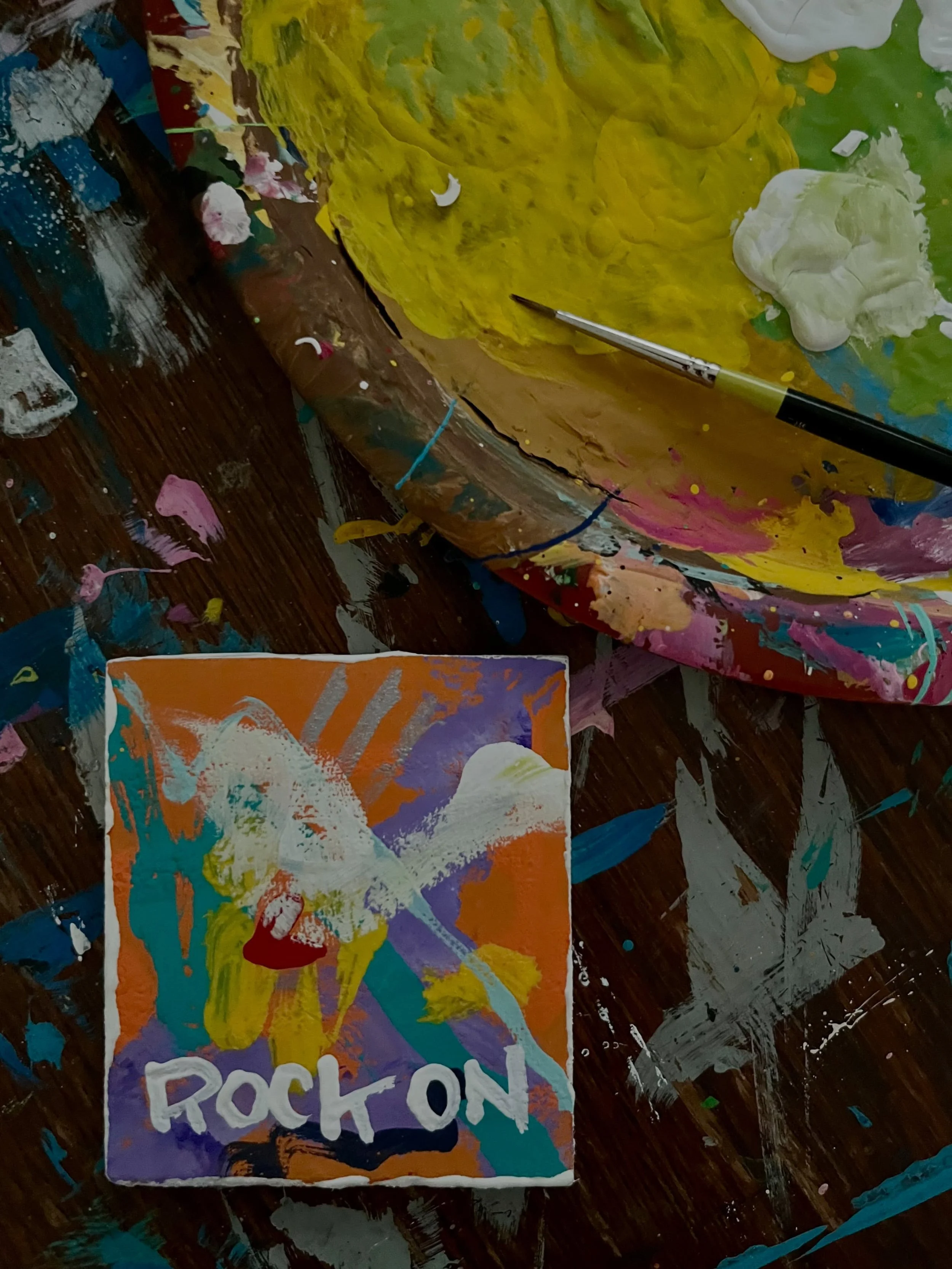 them: what on earth do you
do that early in the morning?
me: whatever i want.&hearts;
.
exploring the idea of Creating Art
to sell again&mdash;after an extended hiatus.
maybe Time.
maybe.
#rockonbarefoot #rockon #anniethrasherartist #inthestudio #mor