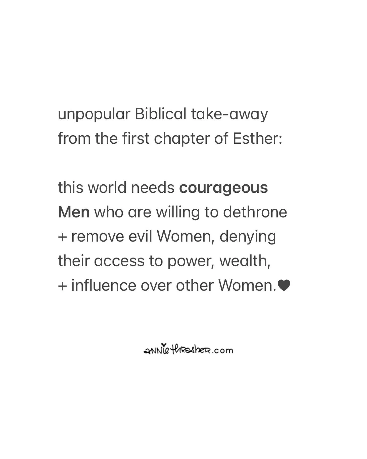 as a God-fearing Woman
who is TIRED of seeing deceitful Women
manipulate + dominate Men
under the guise
of feminine pulchritude&mdash;
i am praying for
a healthy masculine revival
among God-fearing Men.
.
True feminine expression happens
when a Woman
