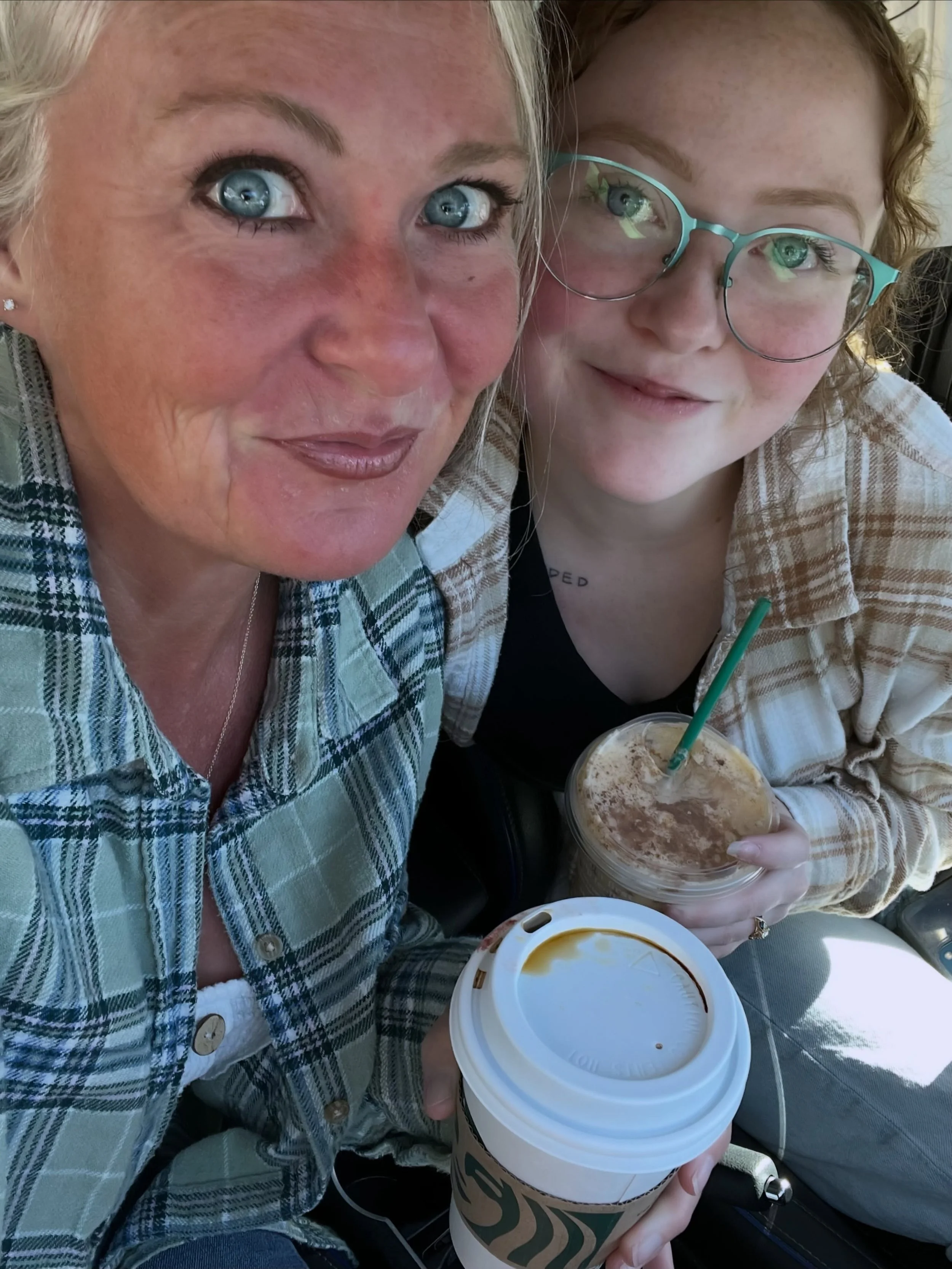 spilling the tea.
drinking the coffee.&hearts;
#tinypricessandherbeau
