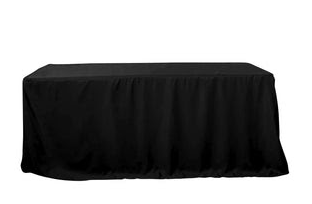 8 ft. Black Tablecloth