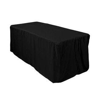 6 ft. Black Tablecloth