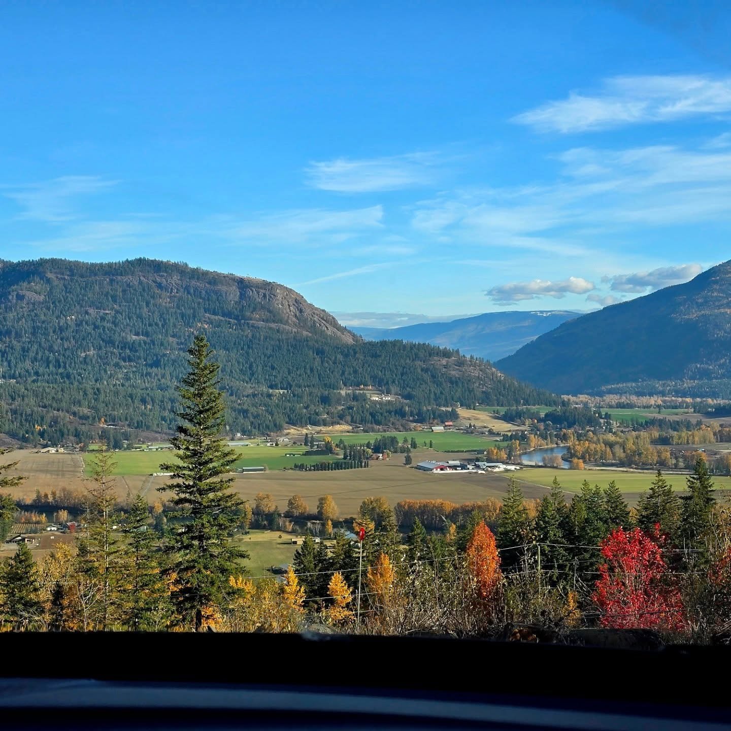 I&rsquo;ve been taking things a little slower as I recover from surgery and find my balance again. 💛

Some days, that means tagging along in the van while my husband&rsquo;s out on jobs &mdash; laptop in hand, soaking up the view like this between e