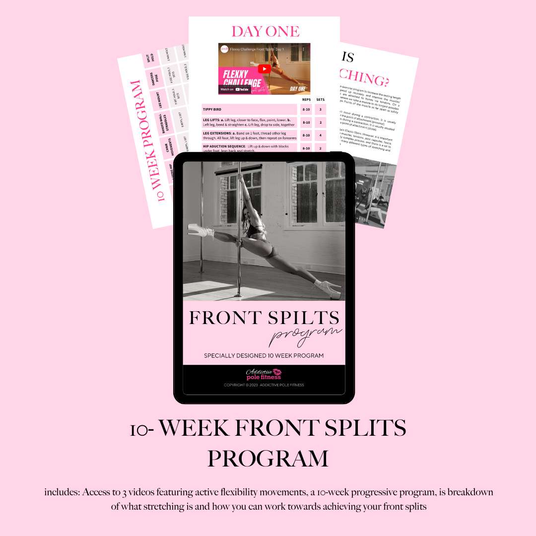 Front Program Front Splits Flexibility Program — Addictive Pole Fitness