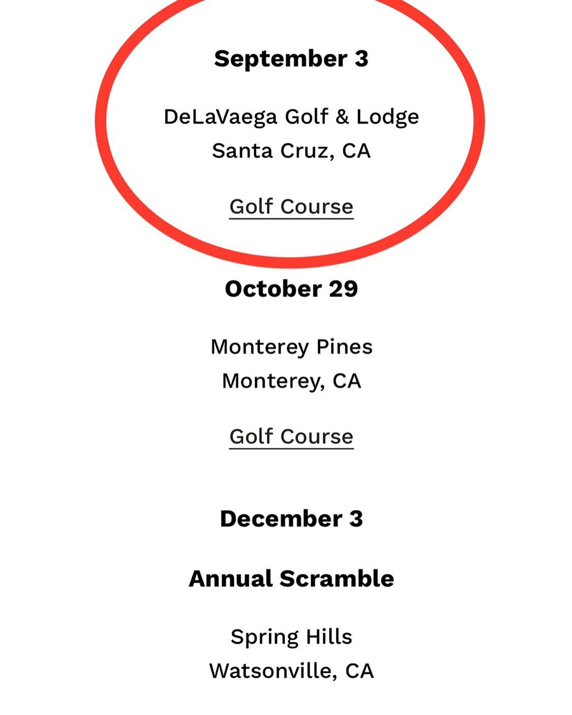 Looking to get a round in with us, our event calendar is on the website&hellip; just let us know!