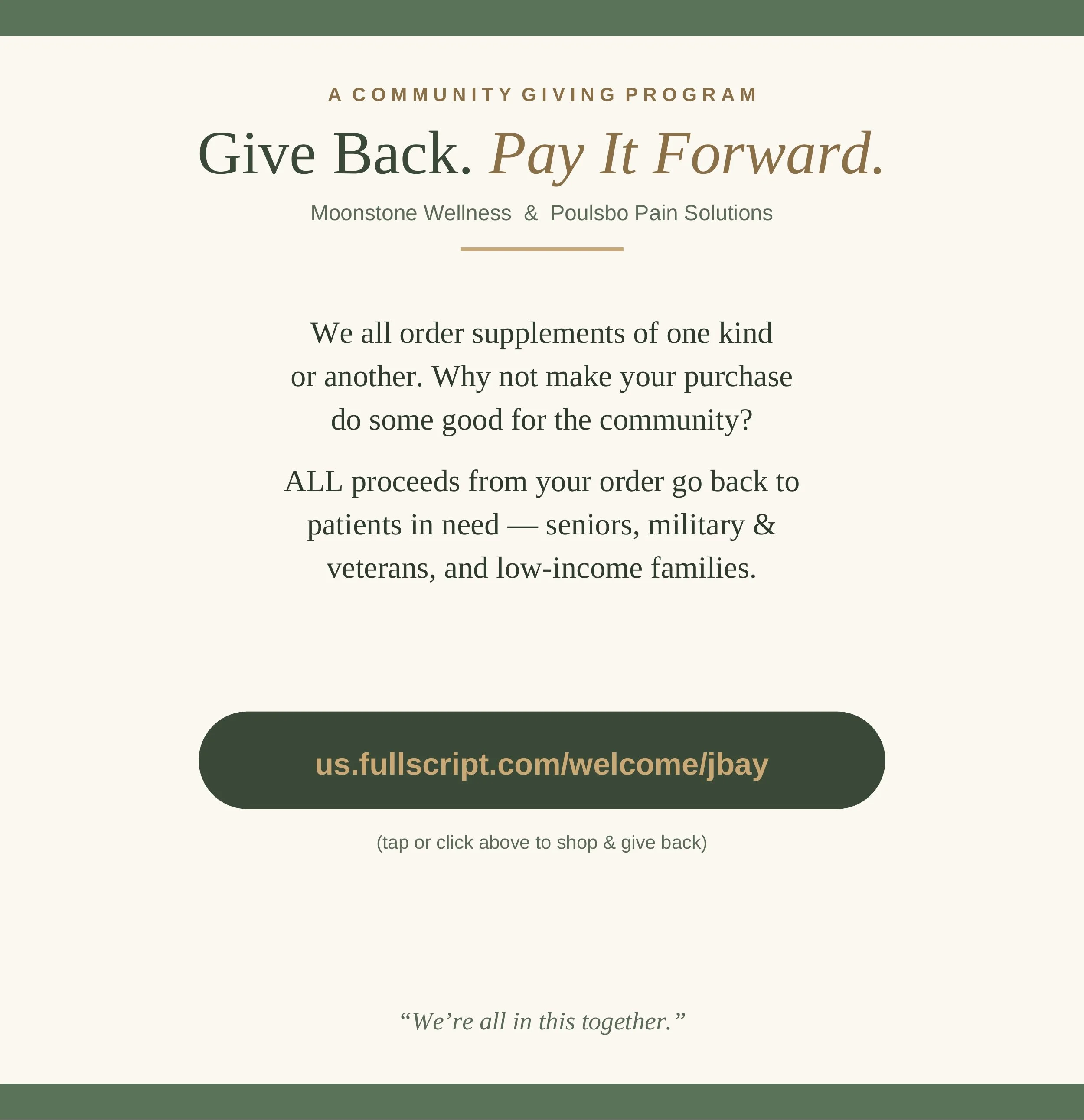 pay it forward program for health services