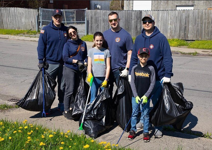 This clean up crew was on fire 🔥