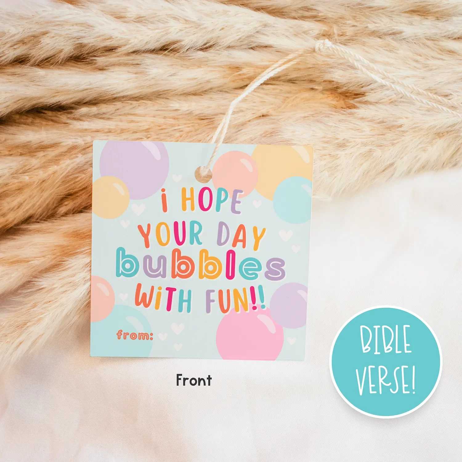 Bubbles Valentine Cards/Tags