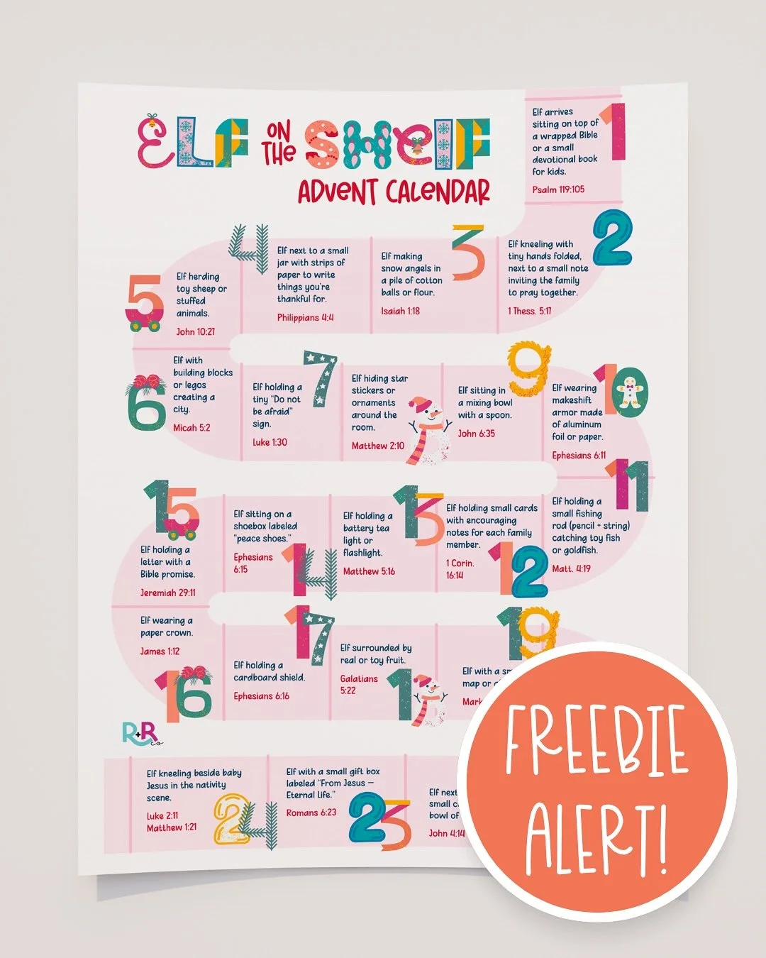 🎄 Make this year&rsquo;s Elf on the Shelf tradition faith-filled + fun! ✨

If you&rsquo;ve ever wished your Elf could do more than just move spots &mdash; this is for YOU! Our free printable &ldquo;24 Days of Faith with the Elf&rdquo; gives you a da