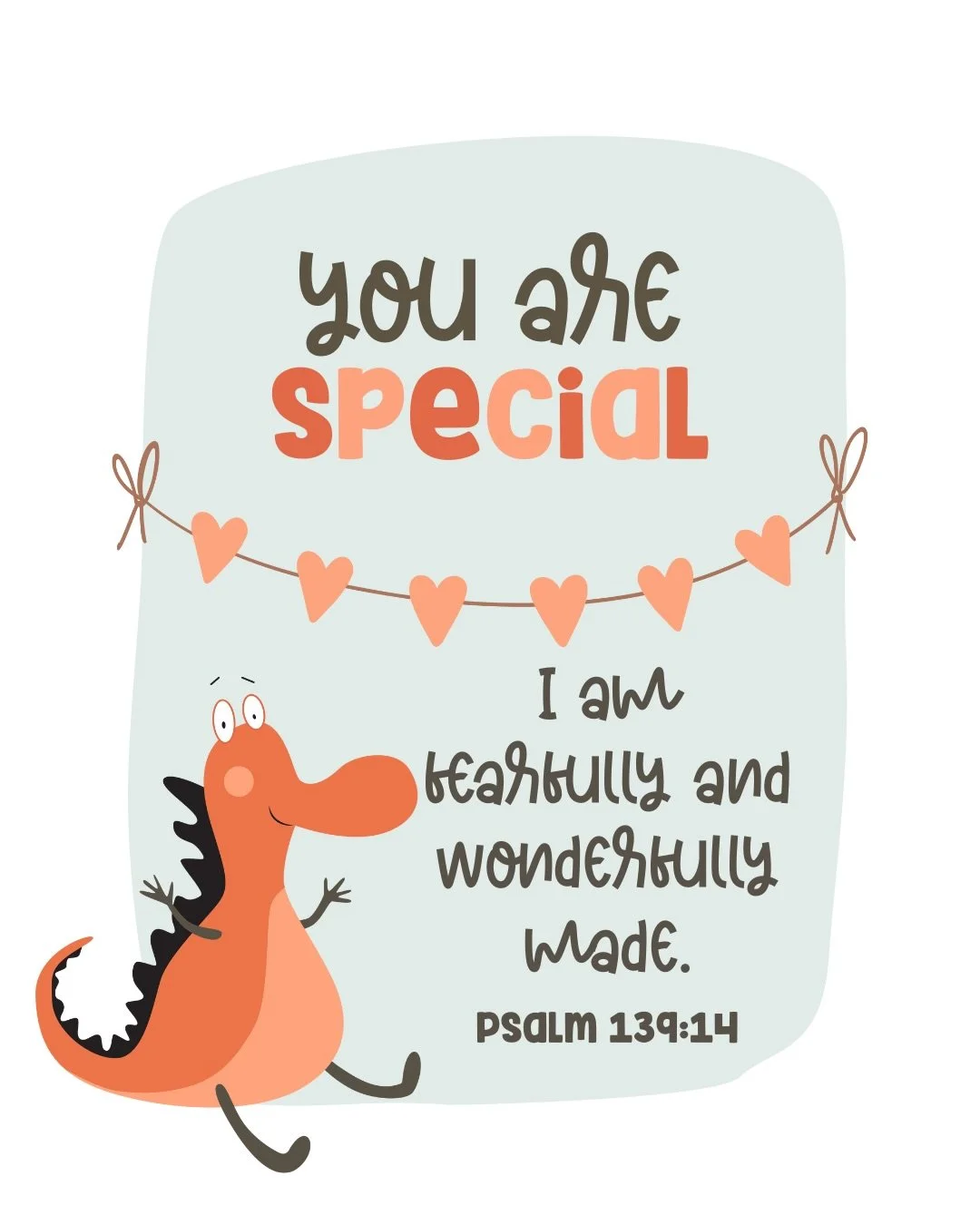 ✨ You are special. ✨

Not because of what you can do&hellip;
Not because of how you perform&hellip;
But because God made you on purpose.

This affirmation reminds our kids of a truth they need to hear often:
👉 &ldquo;I am fearfully and wonderfully m