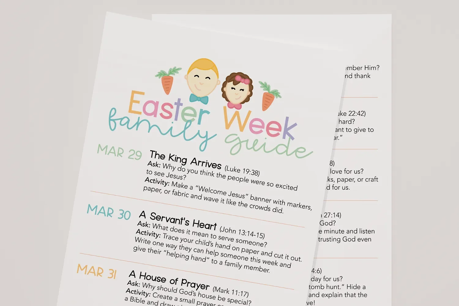Easter Week Family Guide 2026