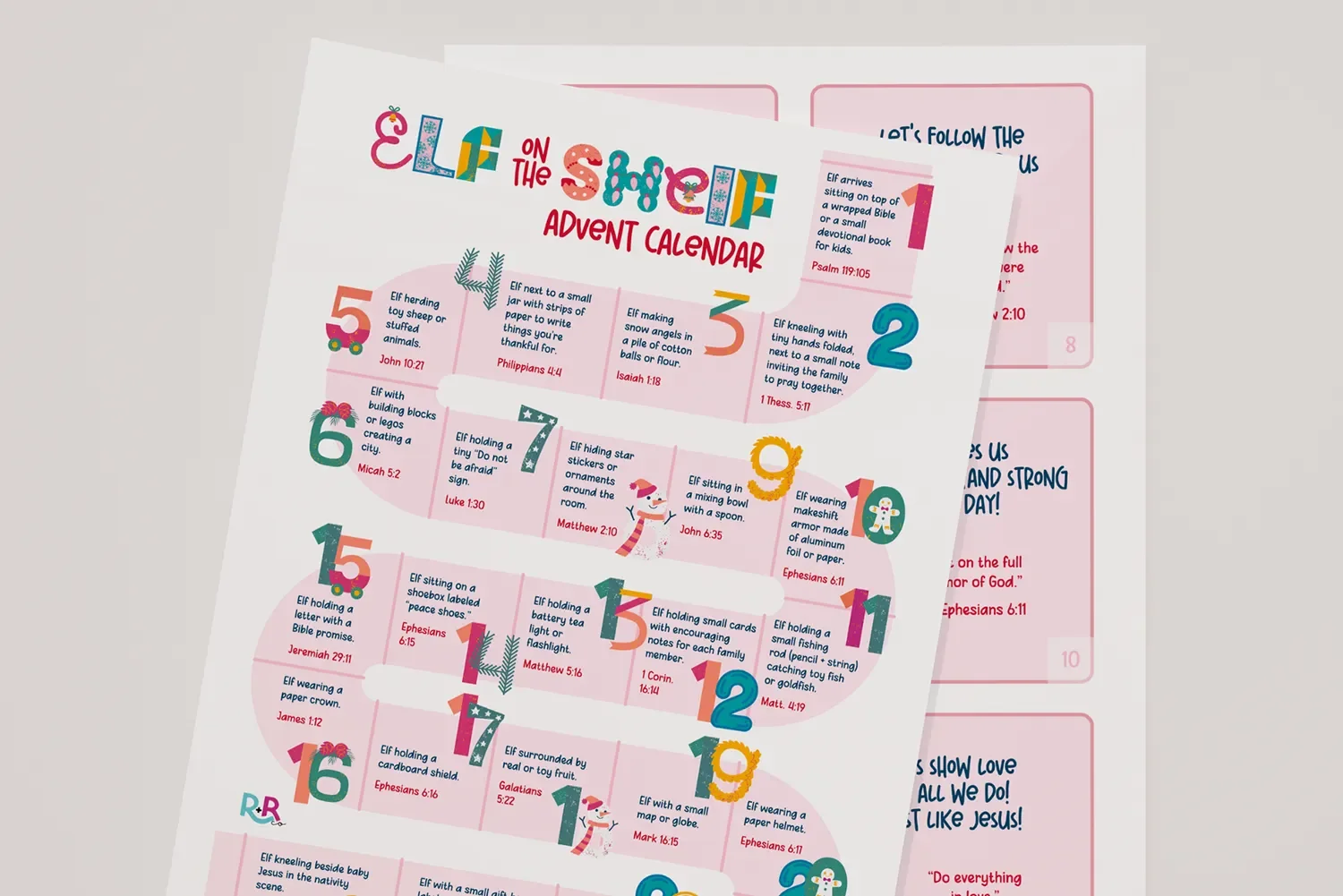 24 Days of Faith with Elf on the Shelf: New Daily Cards + Free Printable 2025