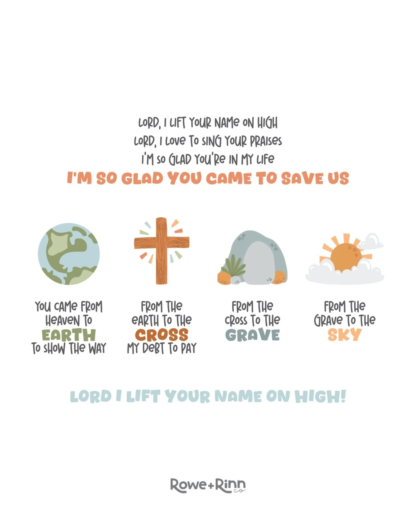 Happy Easter ✝️🤍

He came from heaven to earth&hellip;
from the earth to the cross&hellip;
from the cross to the grave&hellip;
and from the grave to the sky.

What a story to celebrate, remember, and share with our kids&mdash;
not just today, but in