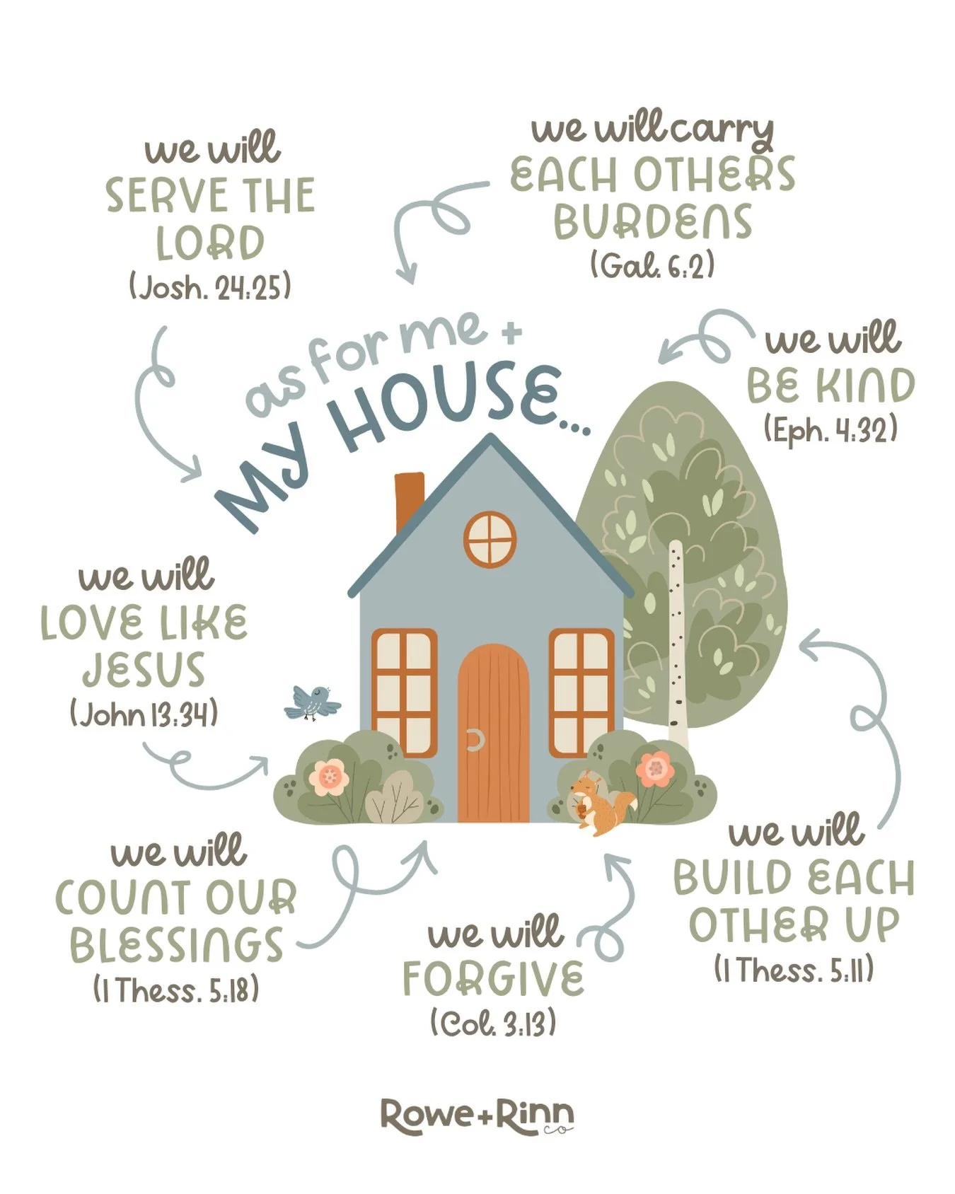 As for me and my house&hellip; we will serve the Lord. 🤍🏡

But what does that look like in the everyday?

It looks like choosing kindness.
It looks like forgiving quickly.
It looks like loving like Jesus.
It looks like speaking life and building ea