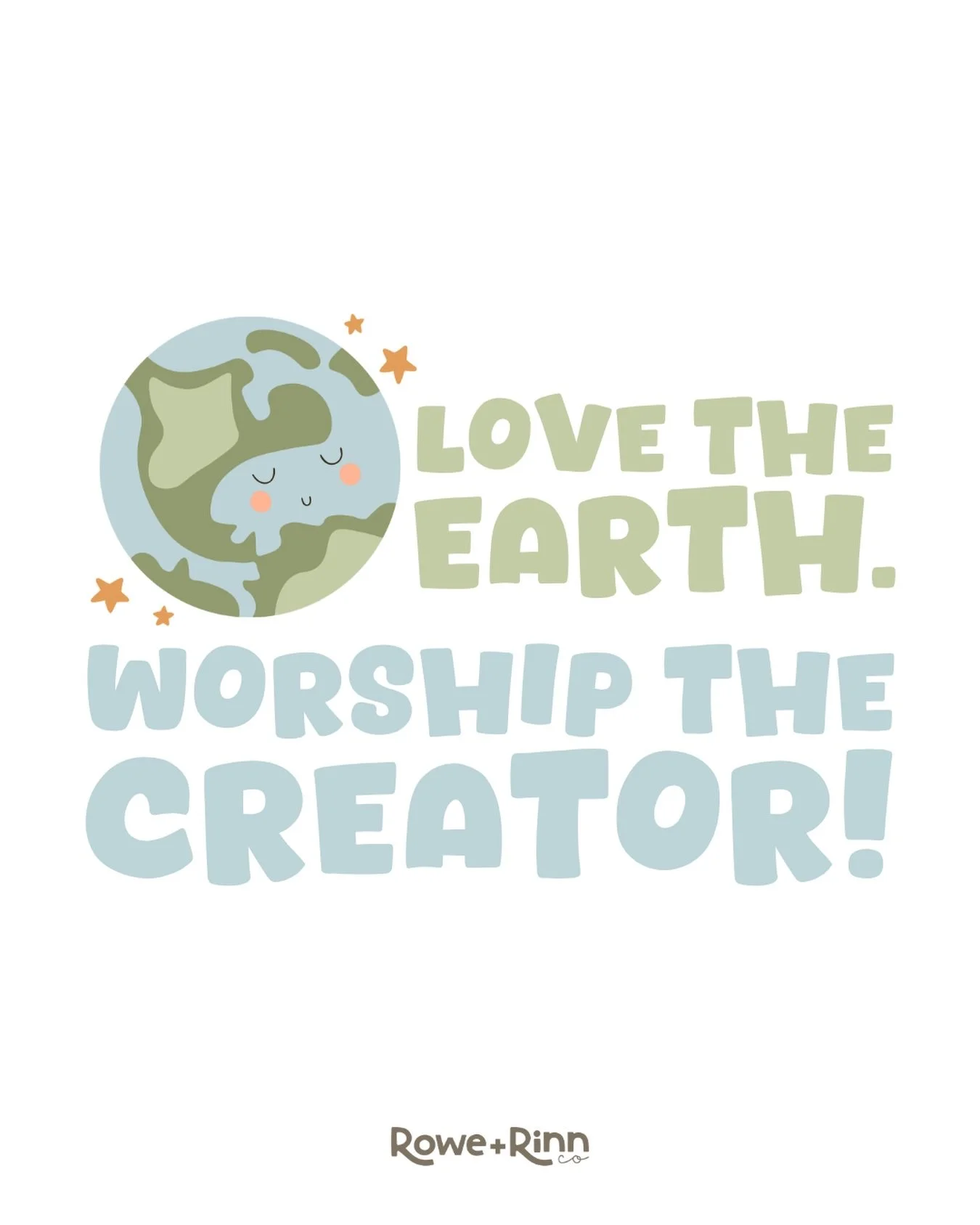 Love the earth. Worship the Creator! 🌎✨

Earth Day is a beautiful reminder to enjoy all that&rsquo;s been made&mdash;the colors, the oceans, the skies&mdash;but even more, to point our kids to the One who created it all.

Because when little hearts 
