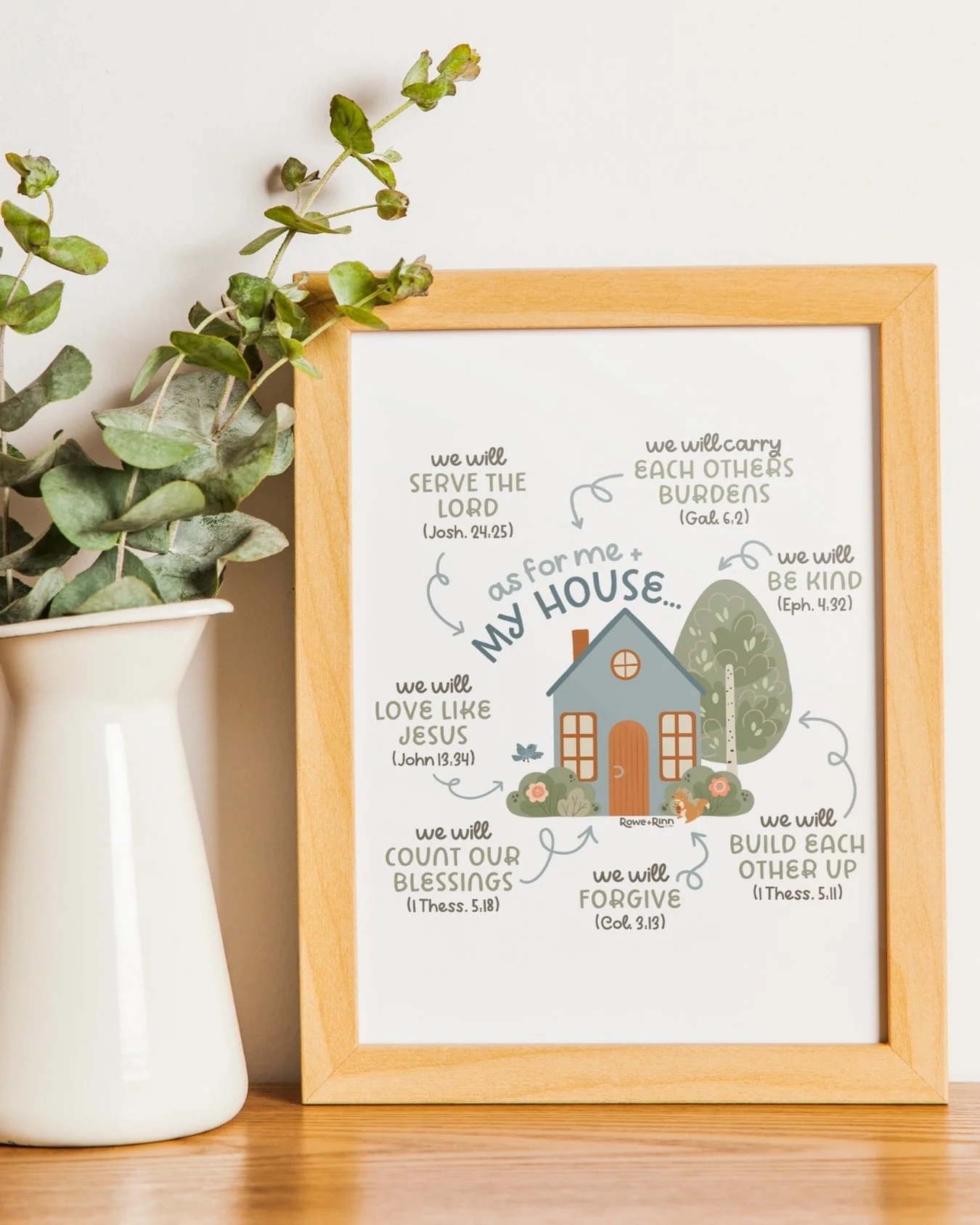 With all the love our original post received, many of you asked for a print version of this design to have in your homes&mdash;and we couldn&rsquo;t love that more 🤍

&ldquo;As for me and my house, we will serve the Lord&rdquo; is such a simple but 