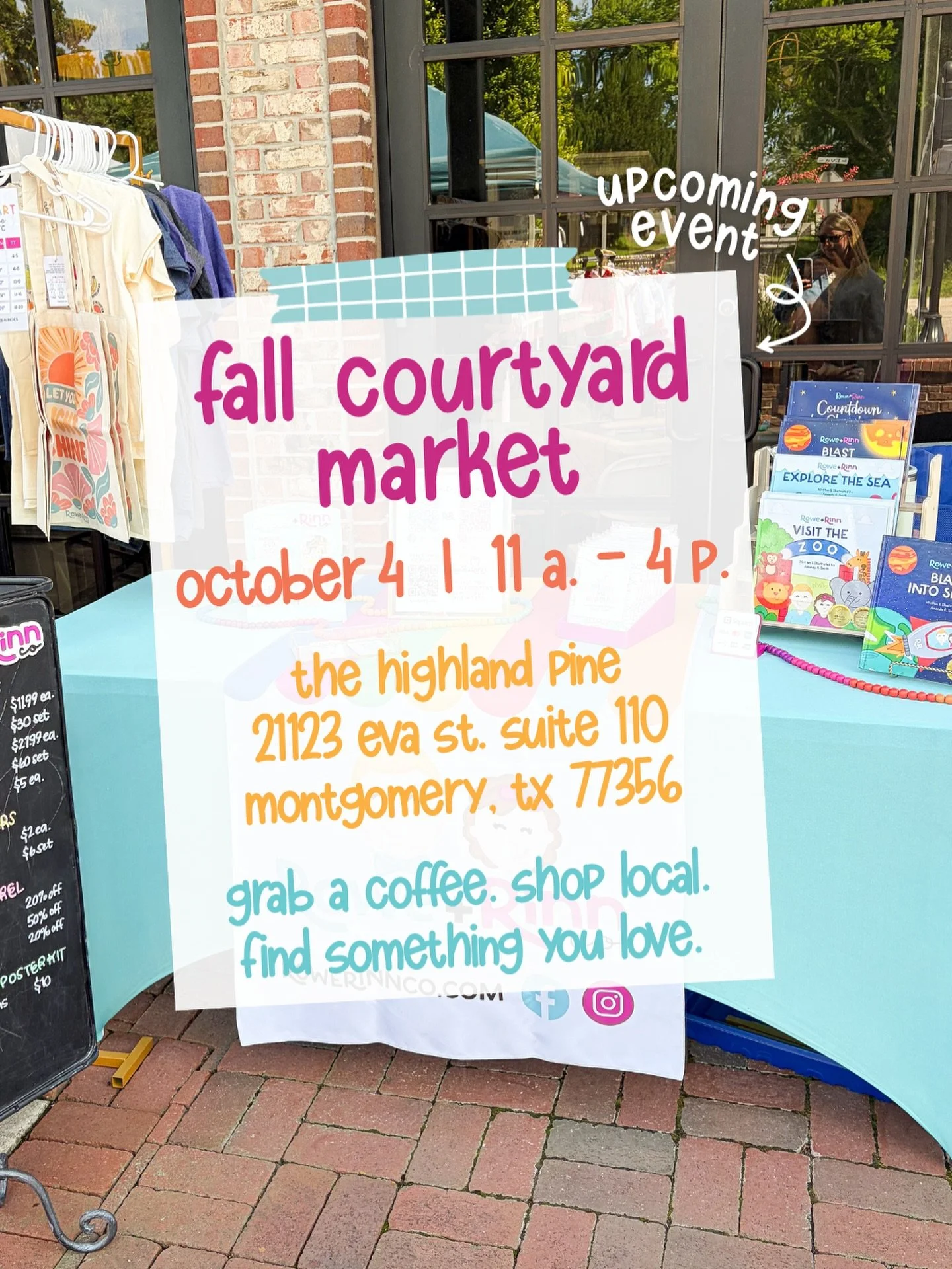 🍂 Come shop with me next weekend! 🍂

I&rsquo;ll be a vendor at the Fall Courtyard Market hosted by @themocolist at @thehighlandpine on October 4 from 11 AM&ndash;4 PM! 🛍️

Come say hi, shop local, and check out all the goodies I&rsquo;ll have! I&r