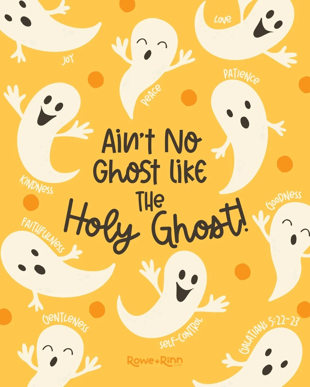 👻 Ya&rsquo;ll loved our &ldquo;AIN&rsquo;T NO GHOST LIKE THE HOLY GHOST&rdquo; post, so we had to make another version! 🎃🙌

This time, we&rsquo;re talking FRUIT! 🍓🍋🍇 The Fruits of the Spirit are the good things the Holy Spirit grows in us as we