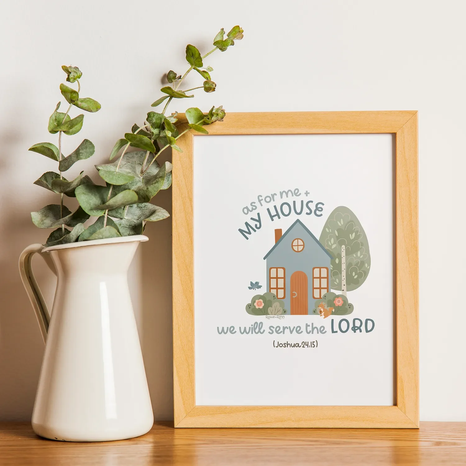 “We Will Serve the Lord” Scripture Print