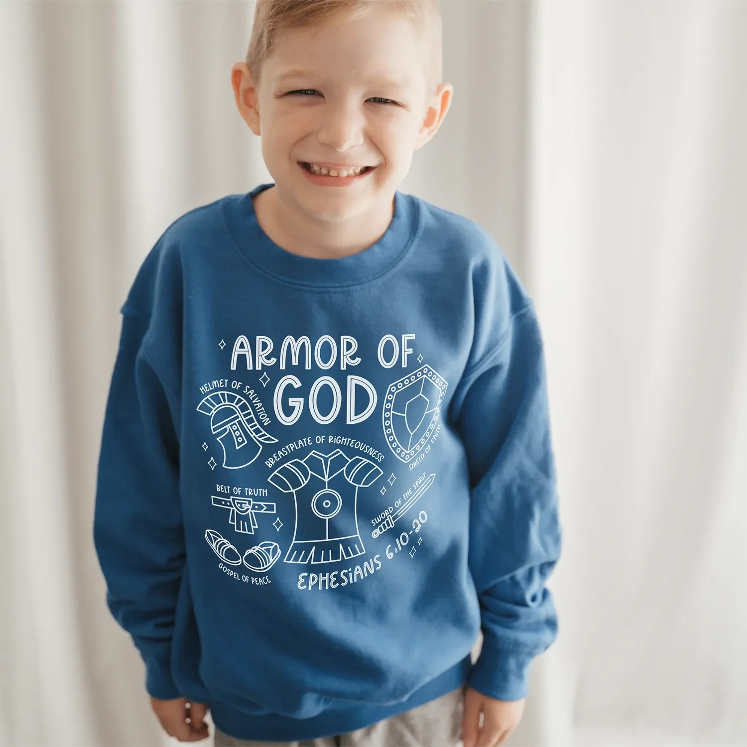 Armor of God Youth Crewneck Sweatshirt
