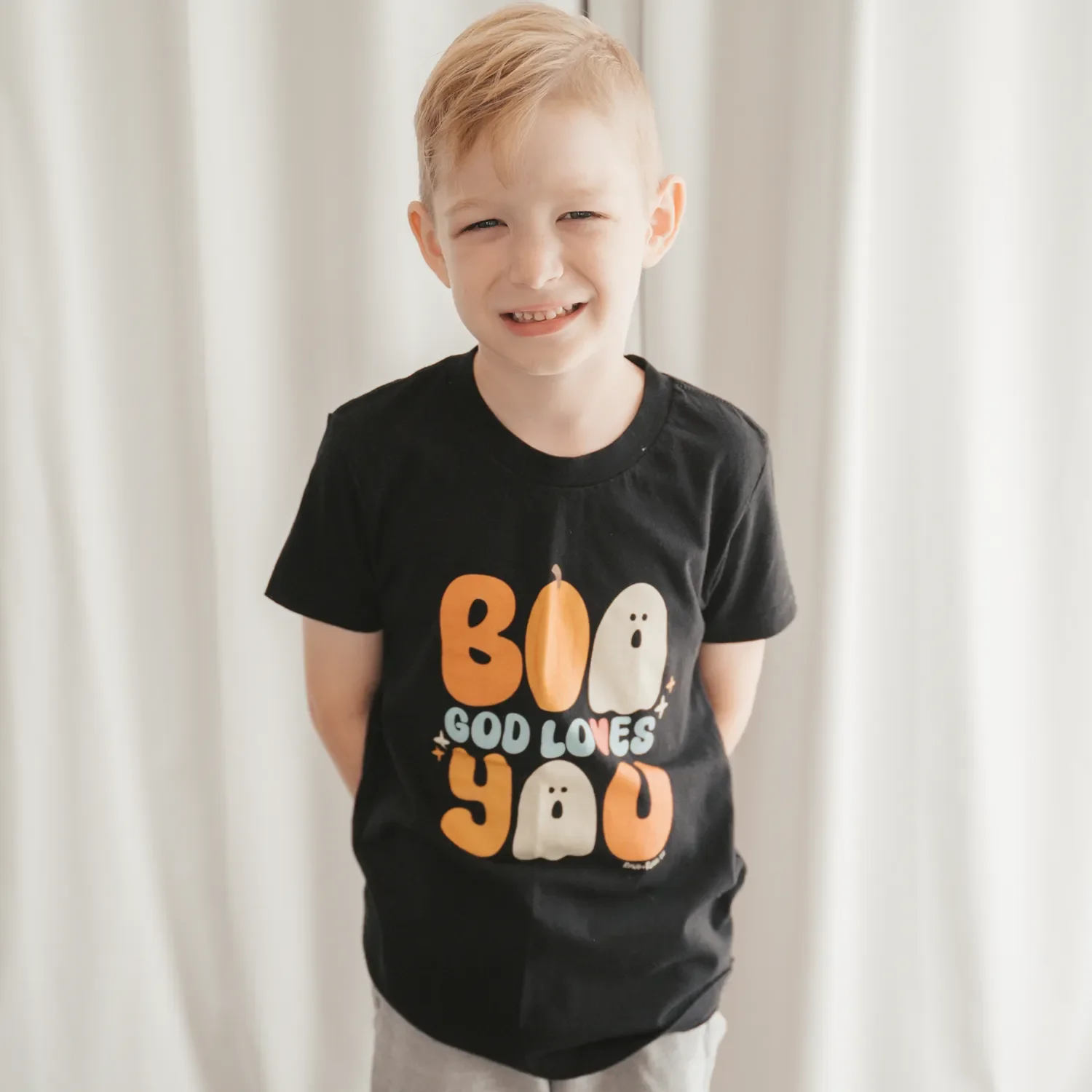 "[ MARKET ]"  Boo God Loves You Tee