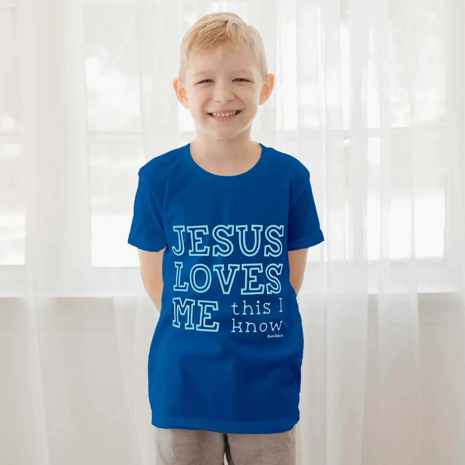 Jesus Loves Me This I Know | Royal Blue Youth Tee