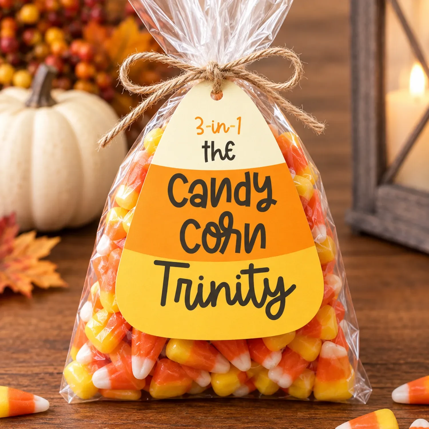 Candy Corn Trinity Tags