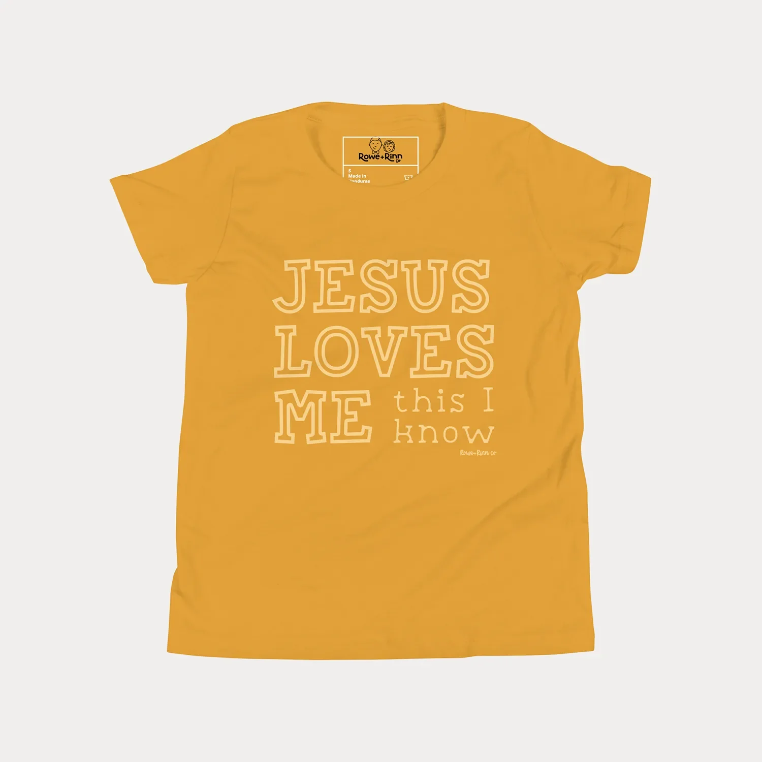 Jesus Loves Me Youth Tees (mustard yellow) (2).webp