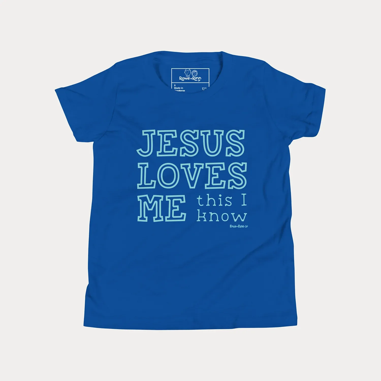 Jesus Loves Me Youth Tees (royal blue) (2).webp