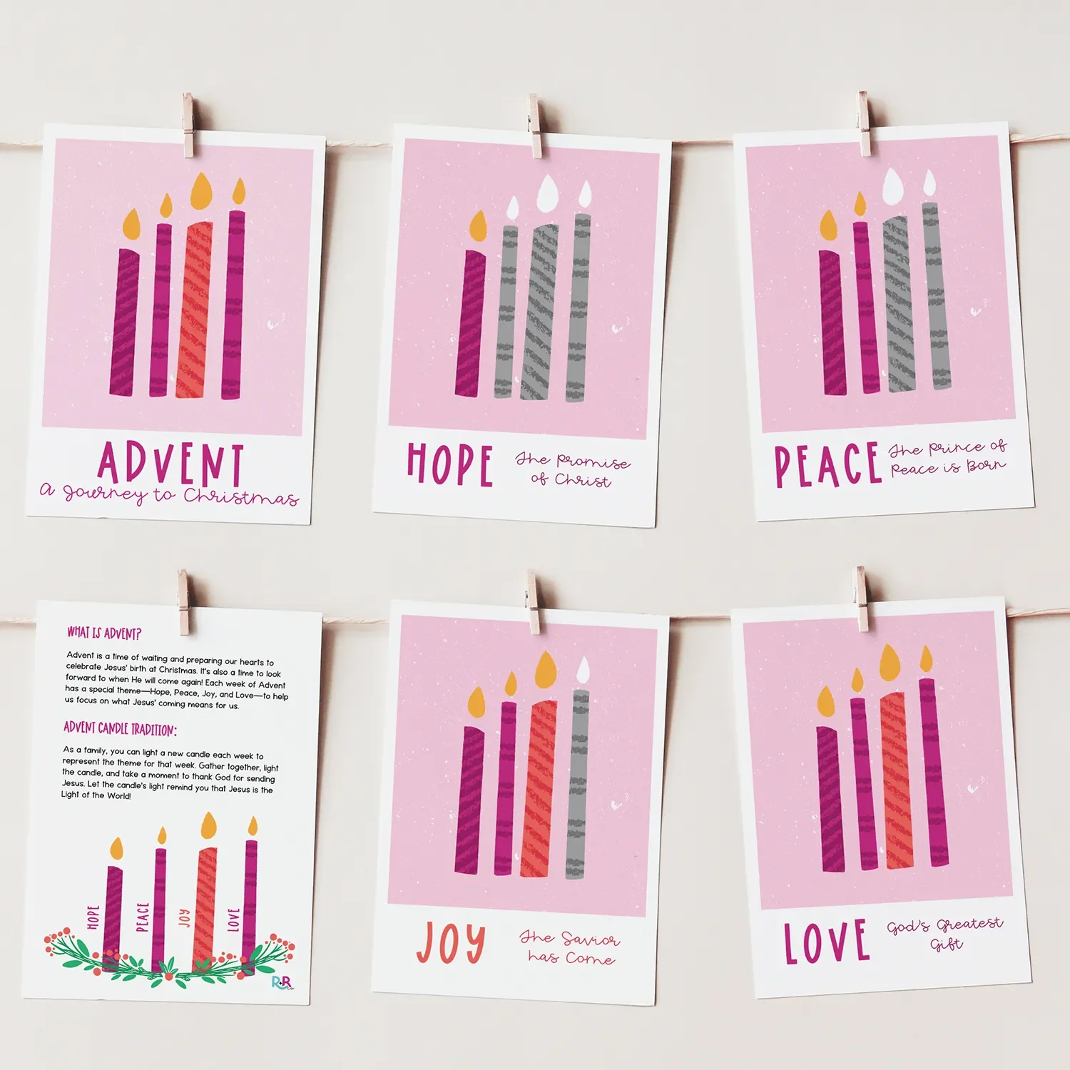 Advent Family Devotional Cards Printable