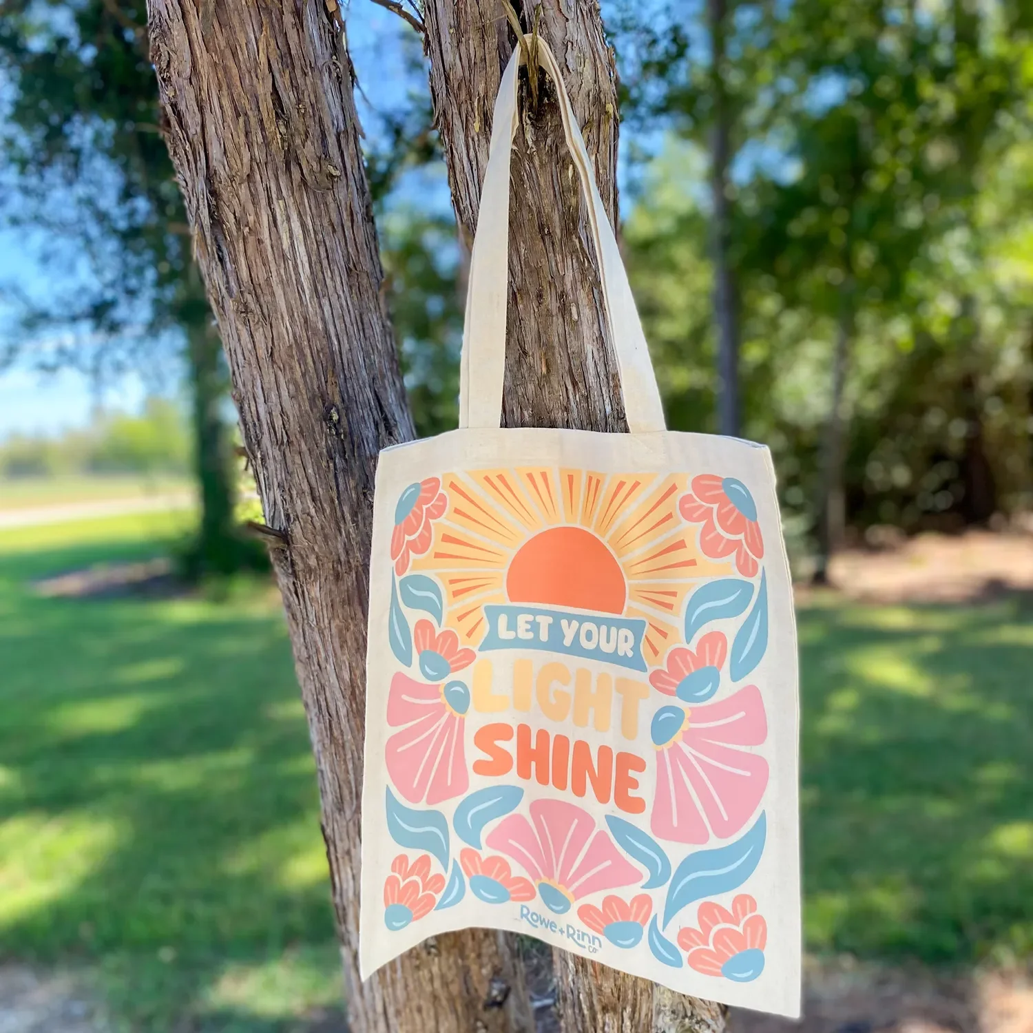 "Let Your Light Shine" Canvas Bag