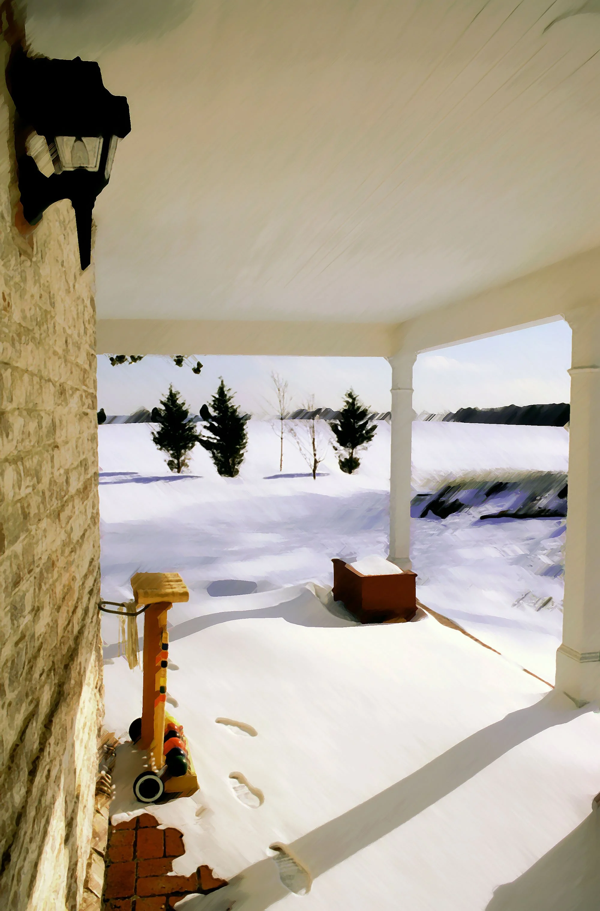 Kent Porch Snow 2016