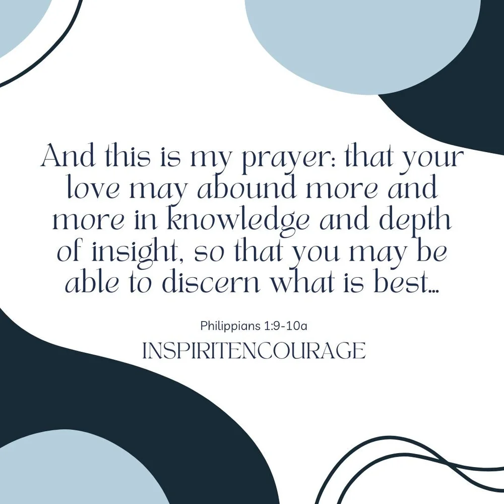 Discernment Bible Reading Plan — InspiritEncourage