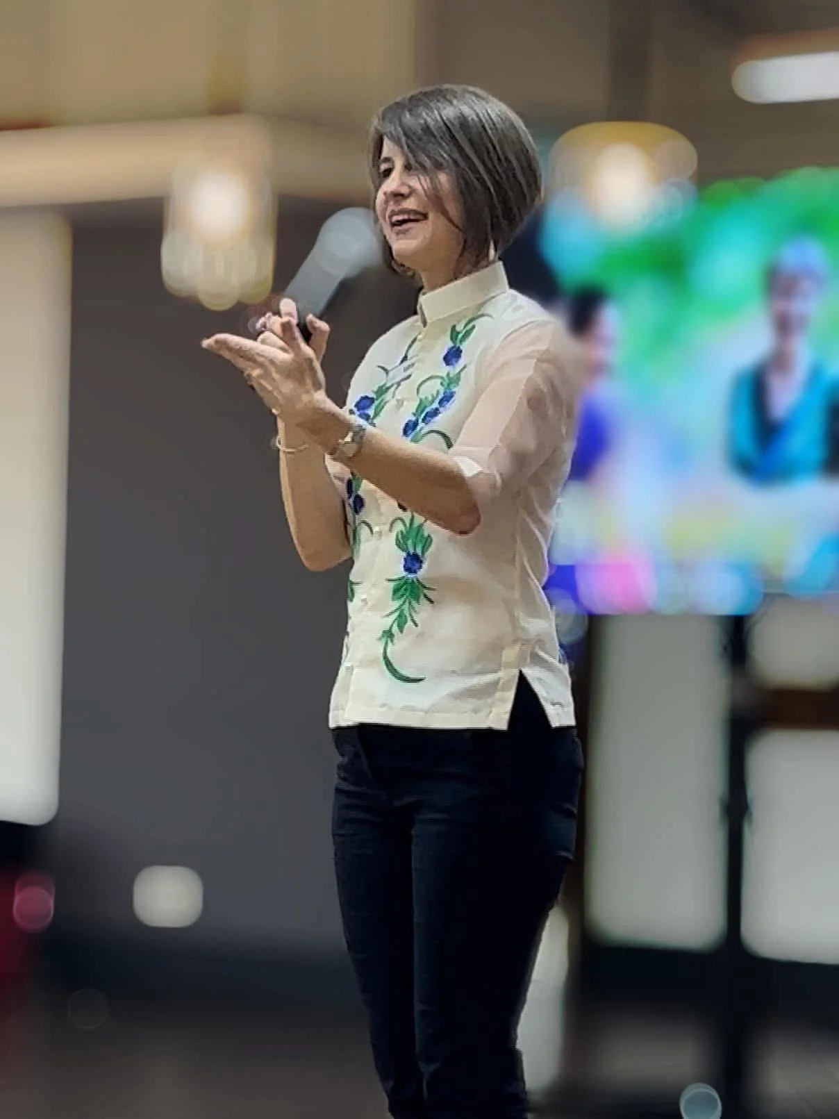 Sarah teaching in Manila, Philippines