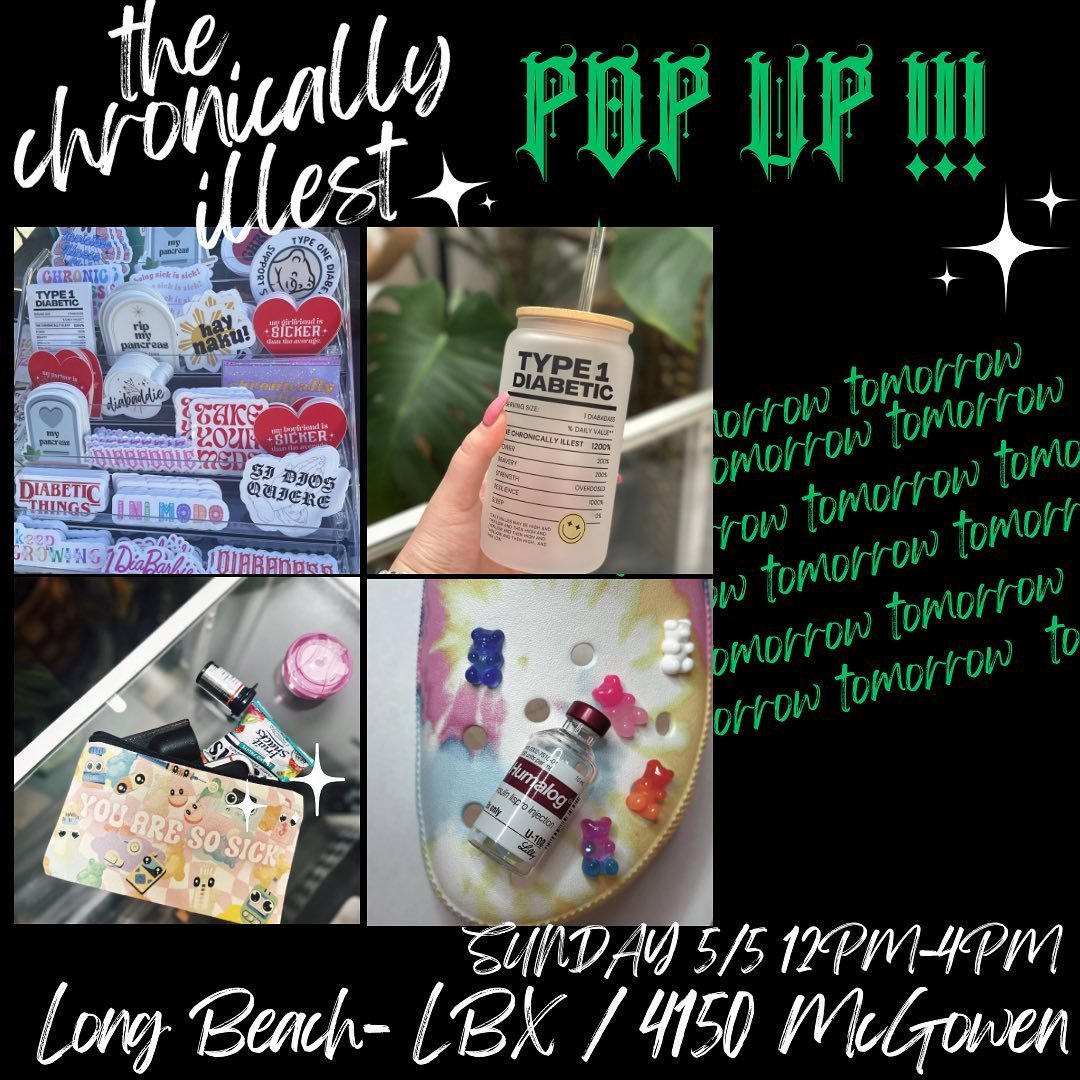 If you missed us today, don&rsquo;t worry!! It&rsquo;s a DOUBLE POP UP WERKENDD ✨ We&rsquo;re so excited for our first ☝️LONG BEACH pop-up!!! Come say hi! We still have free squishys w/ each purchase while supplies last 🫶
.
.
.
.
.
.
.
#Makediabetes