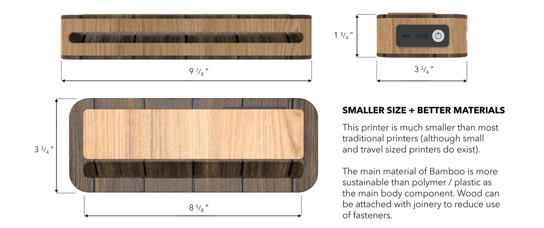 Size + Materials
