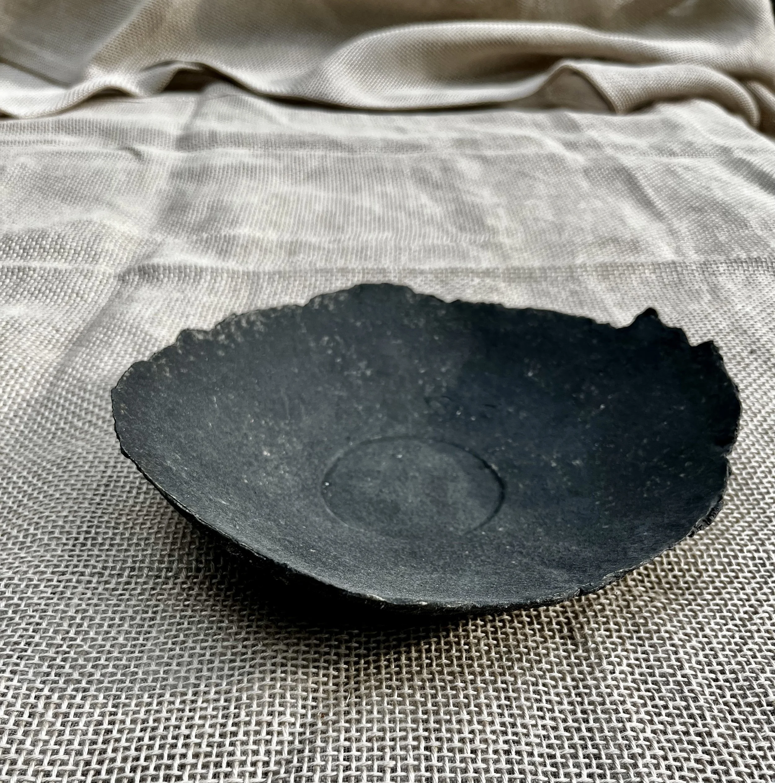 Shallow Black Dish