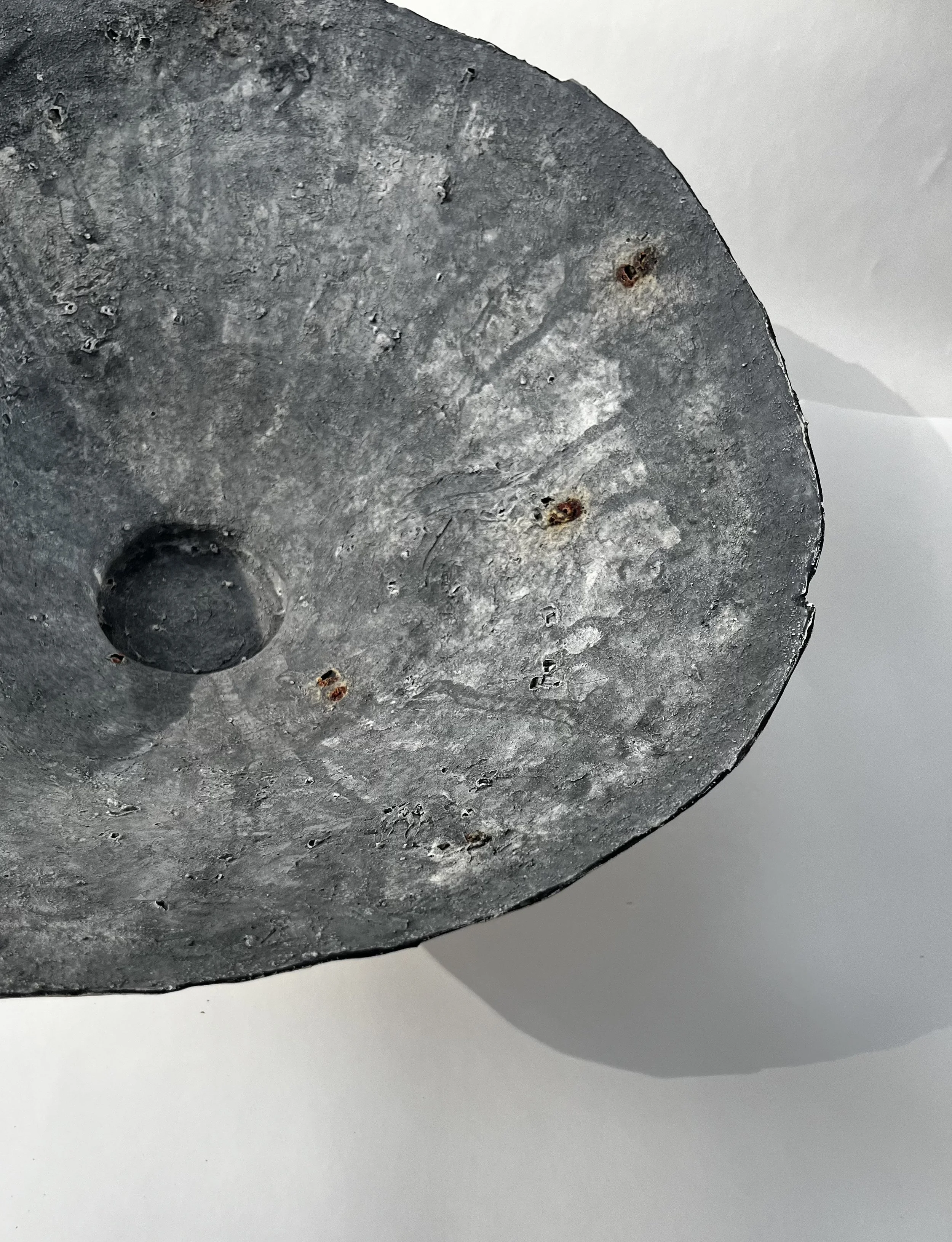 Large Grey Texture Bowl