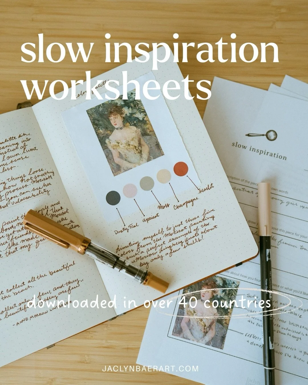 Over 40 countries. FORTY. 🌍

When I created the Slow Inspiration Practice, I was just tired of scrolling past beauty instead of sitting with it. Tired of collecting references I&rsquo;d never revisit. Tired of feeling creatively poor in the middle o