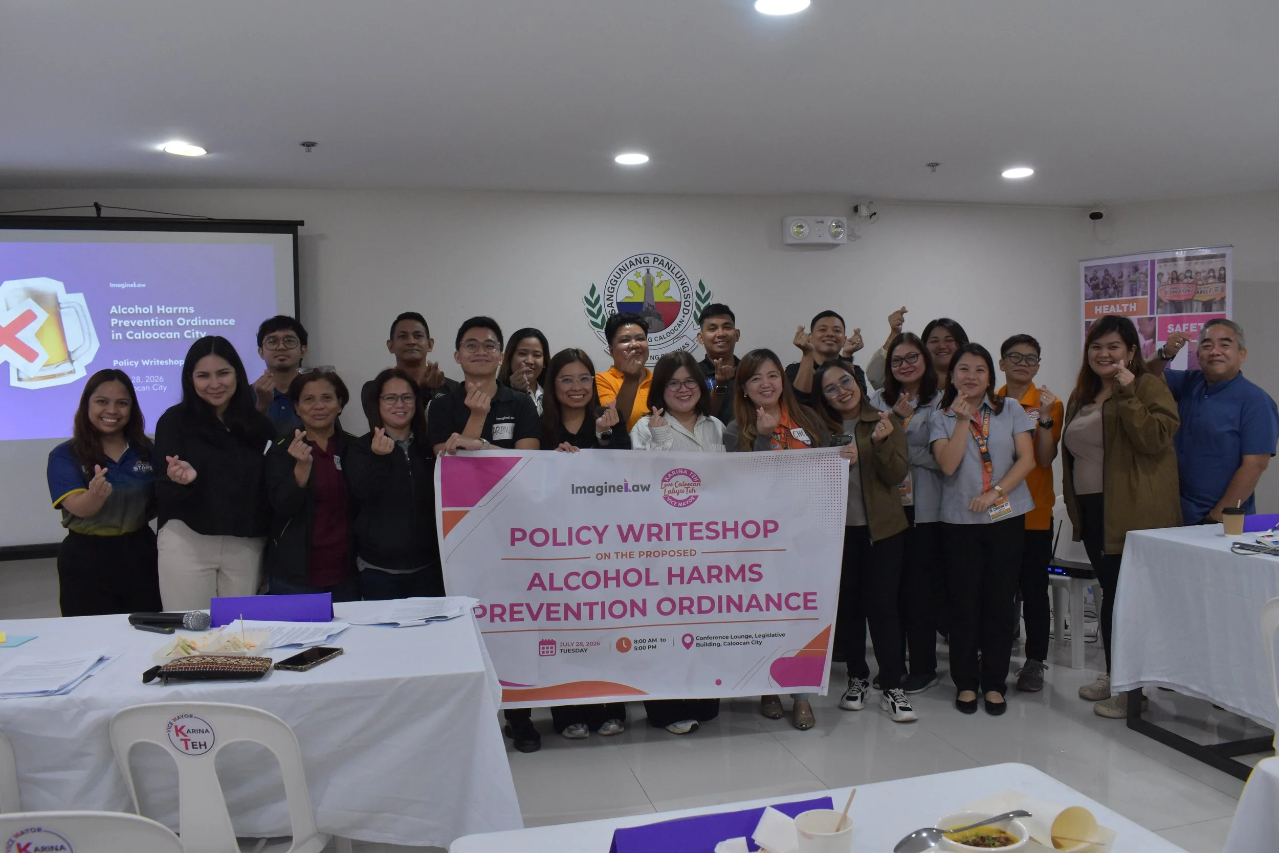 ImagineLaw partners with Caloocan City to hold policy writeshop advancing alcohol harms prevention ordinance