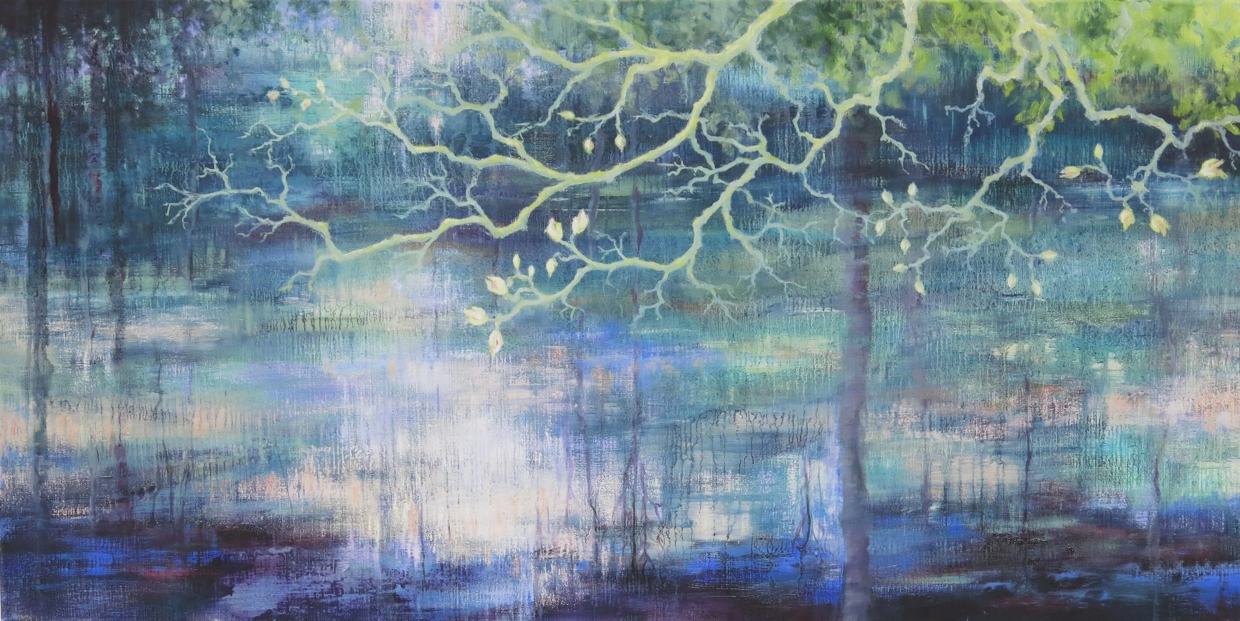 Spring is coming -60x120- olieverf op linnen