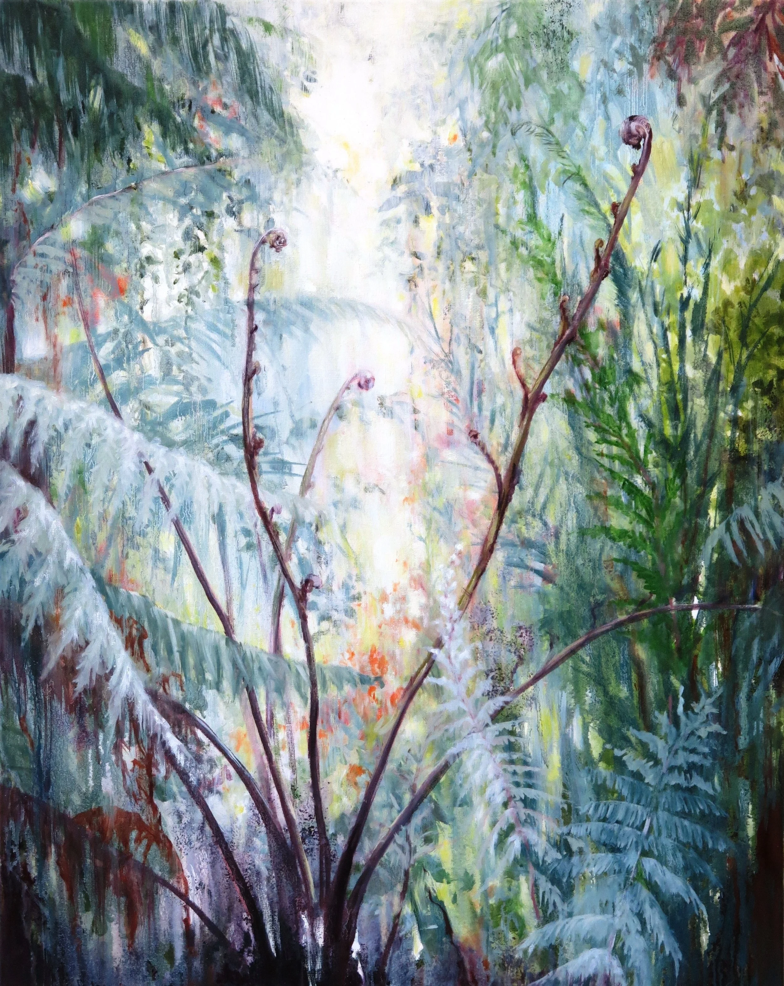 Azorenflora -100x80- olieverf op linnen