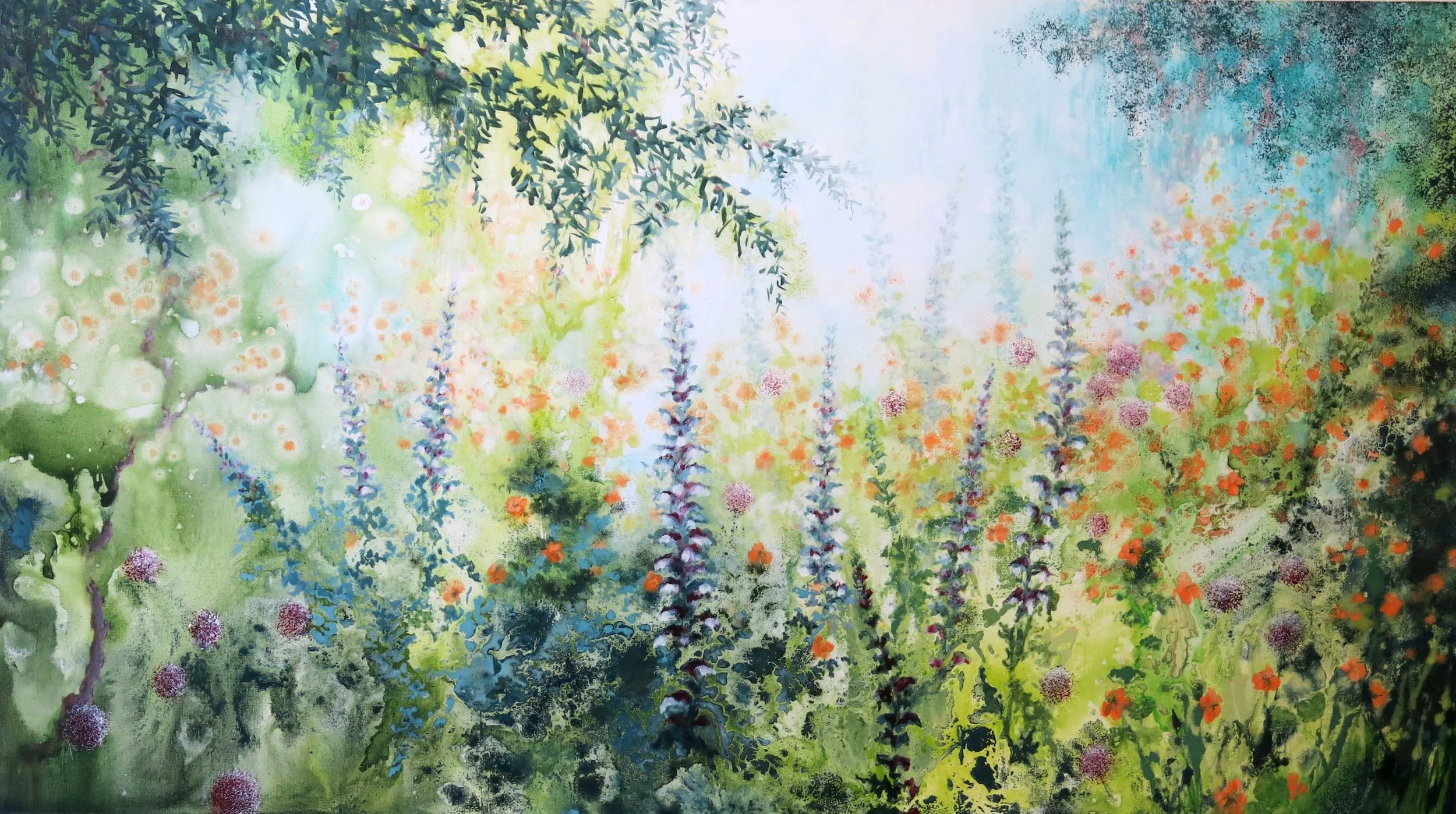 Jardim da Quinta -100x180- olieverf op linnen