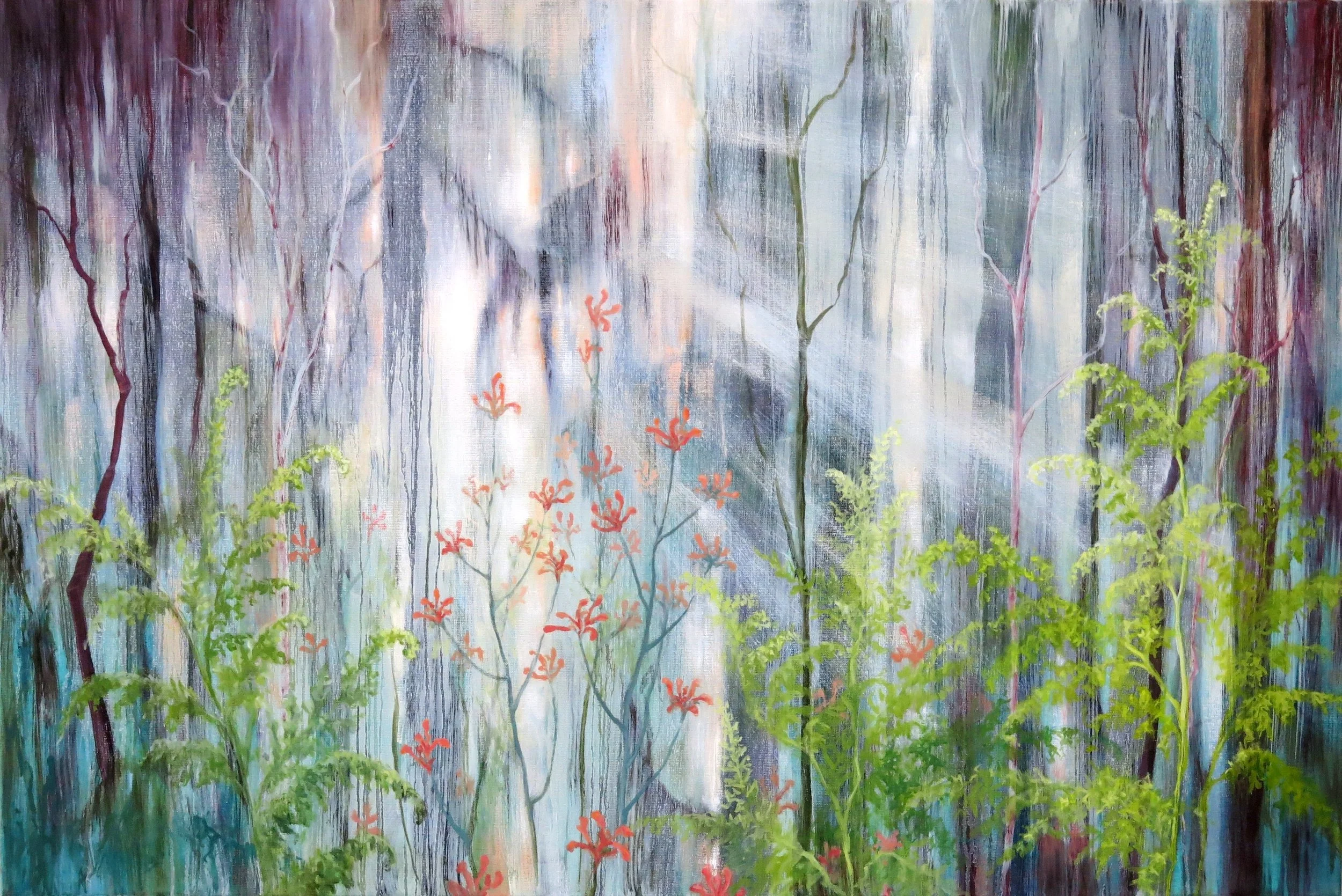 Azorenflora 2 -80x120- olieverf op linnen