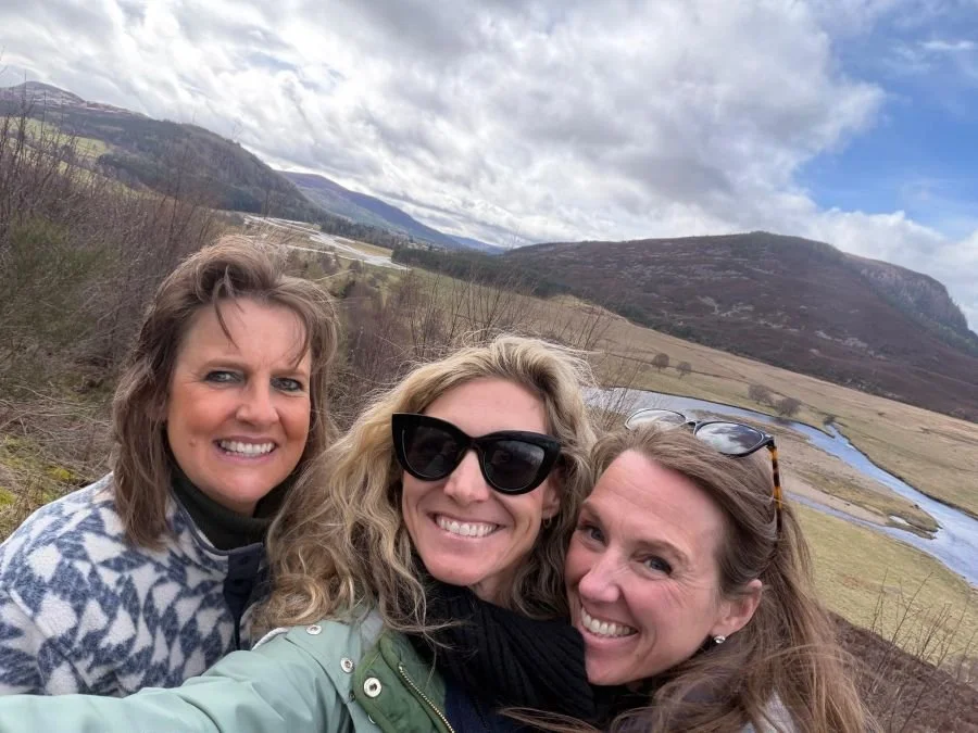 Nicola and guests at Braemar