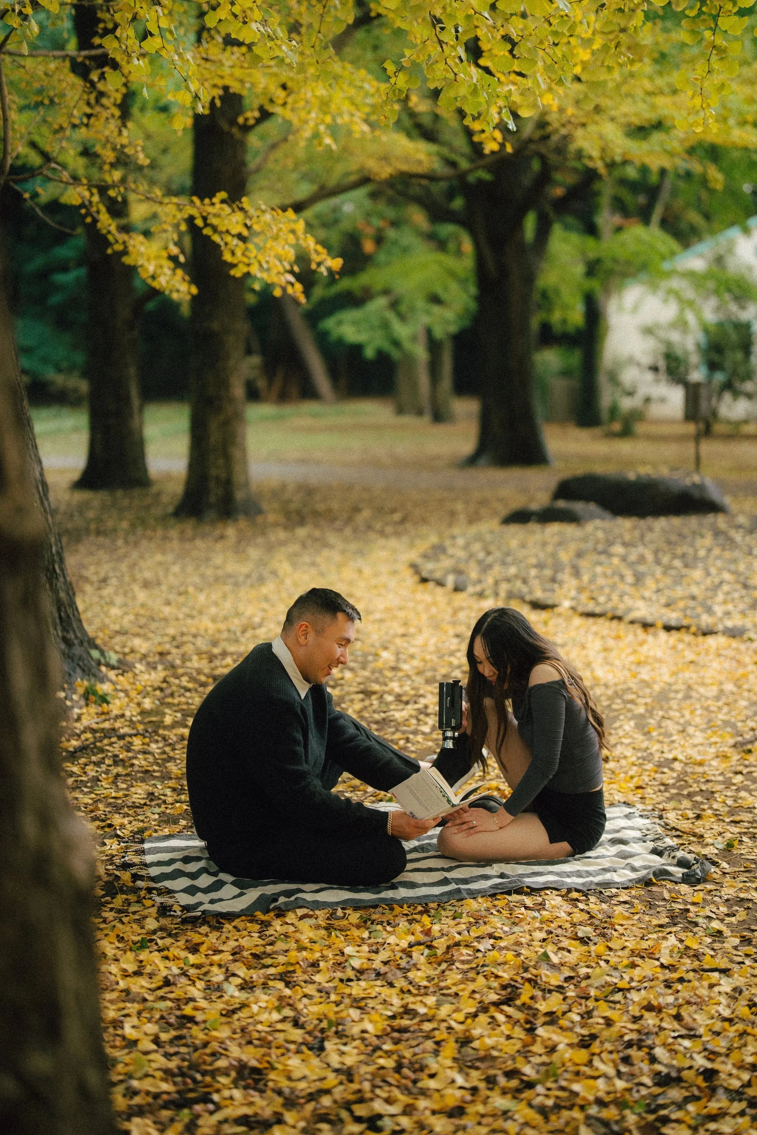 Fall Engagement Session at Yoyogi Park