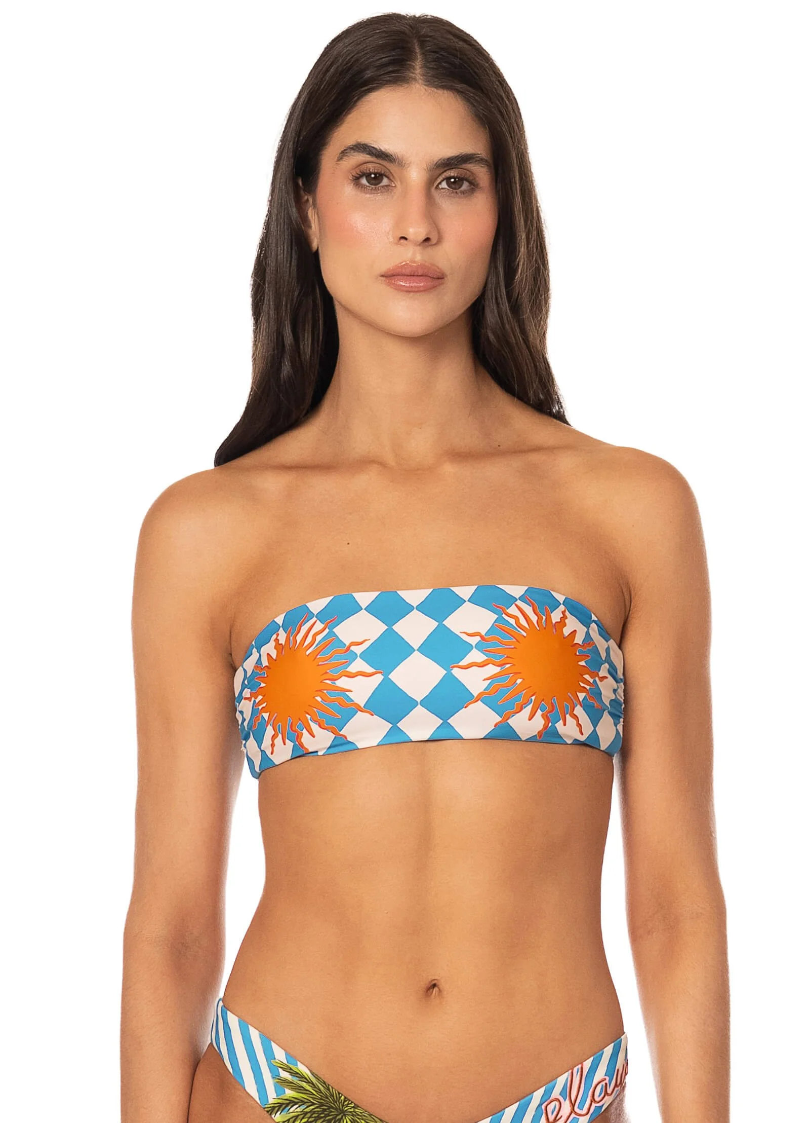 Maaji Prism Wave Bryn Strapless Bandeau Bikini Top