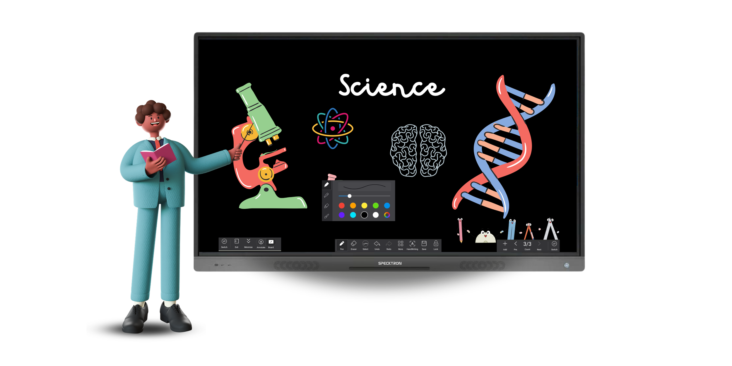 Specktron 65 inch Interactive Display CDX65i Redlinesys