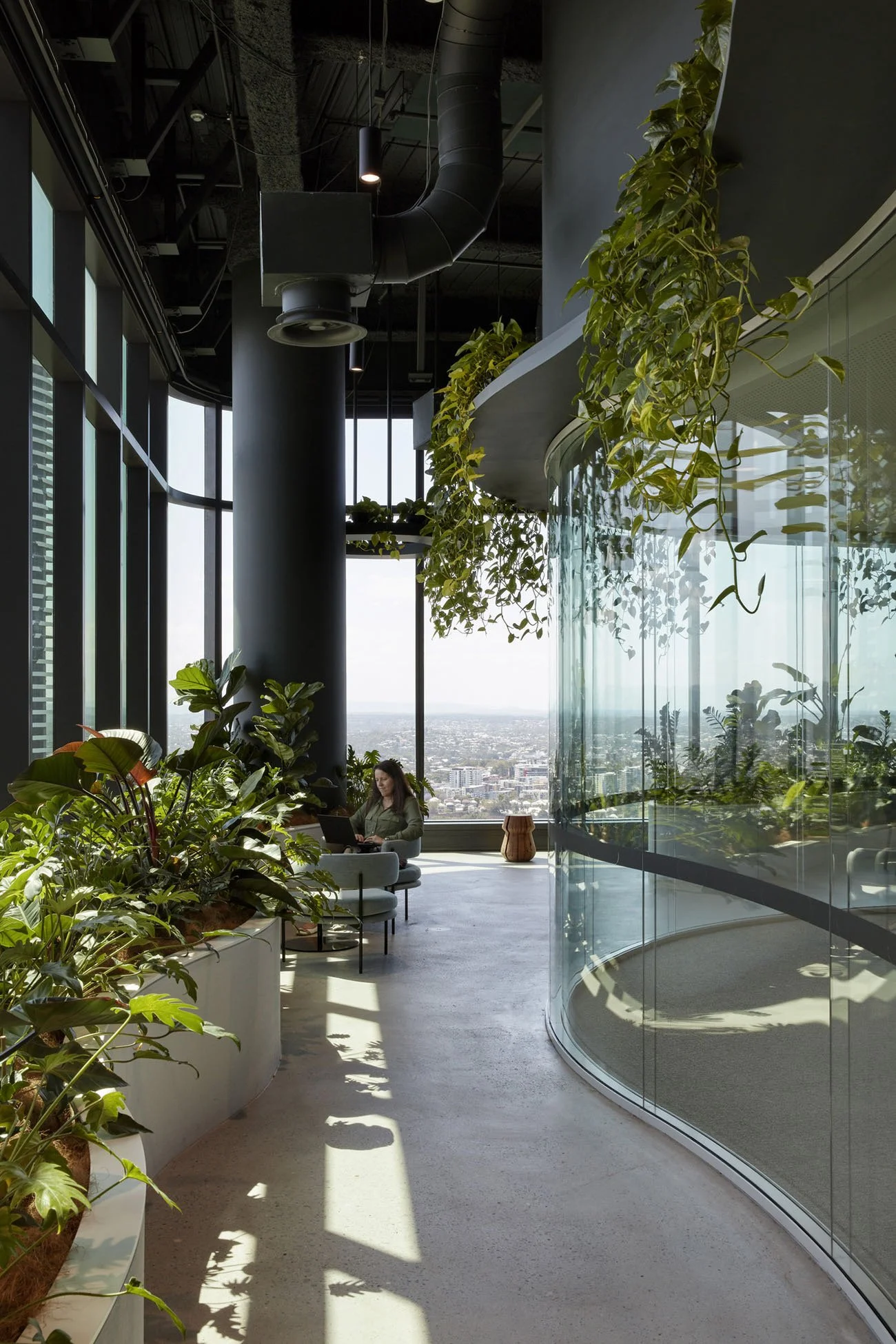 interior + interiør + planter + innplanter + biofilisk design + blogg + interiørblogg + glass + luft + materialer