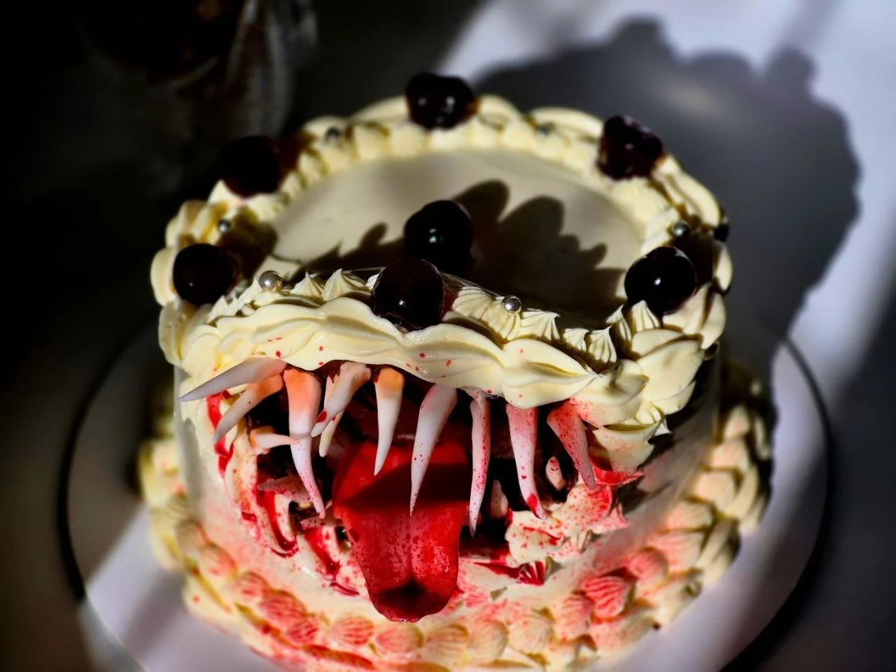 Monster  chocolate cake with chocolate ganache